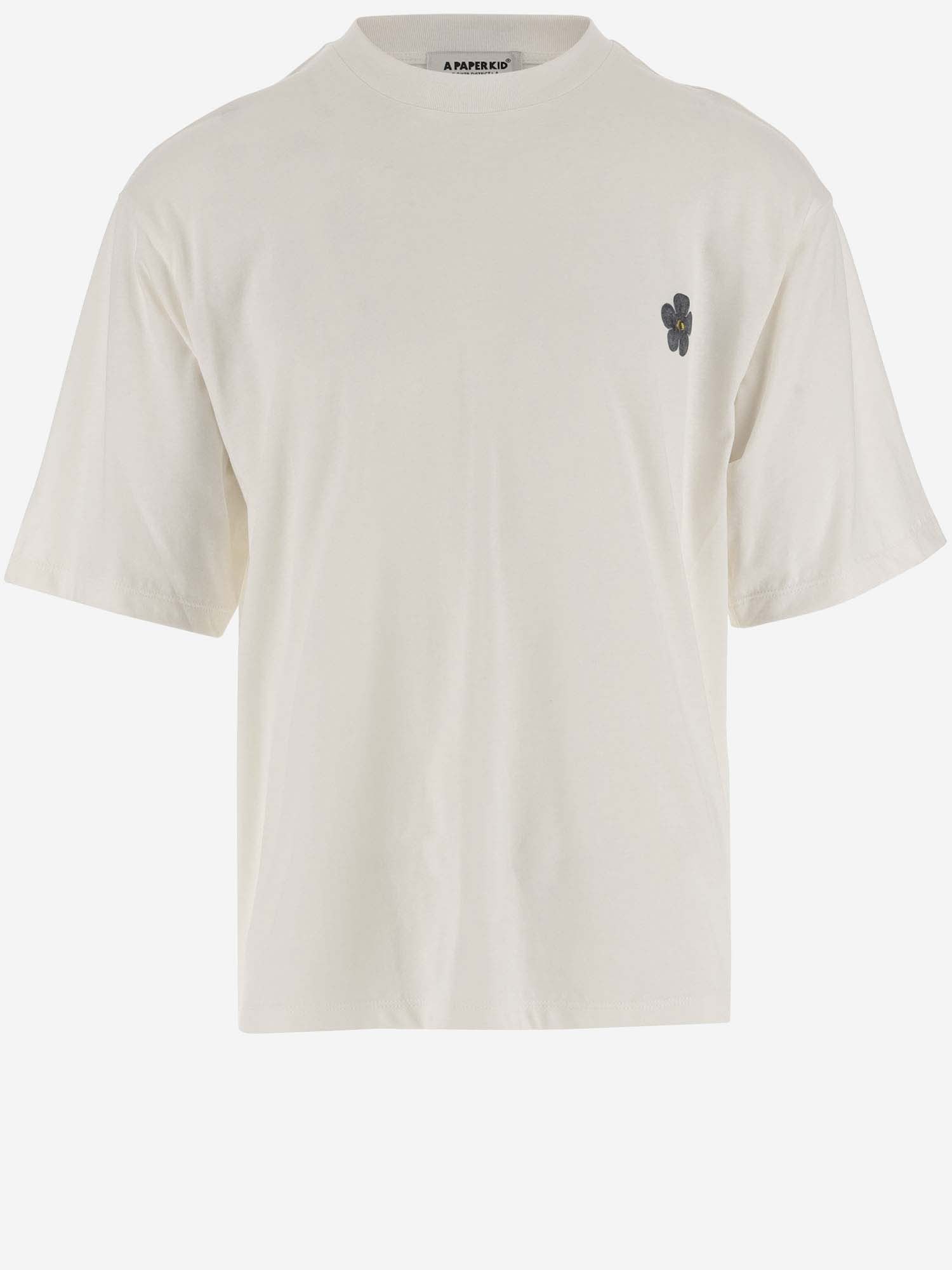 A Paper Kid Man T-shirt Light Grey Size Xl Cotton In White