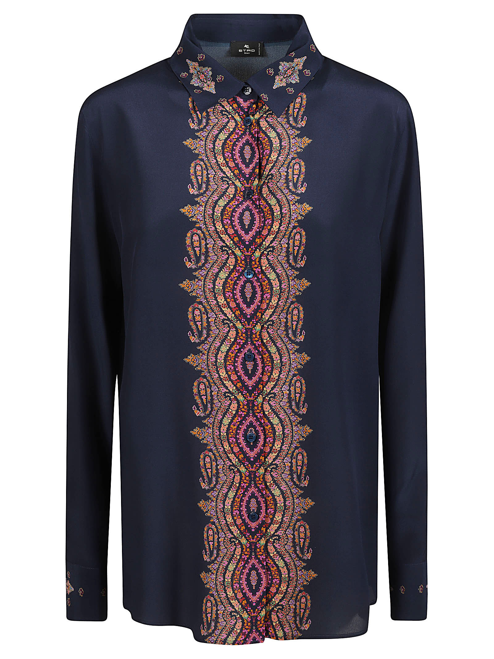 Shop Etro Chest Printed Shirt In Blue
