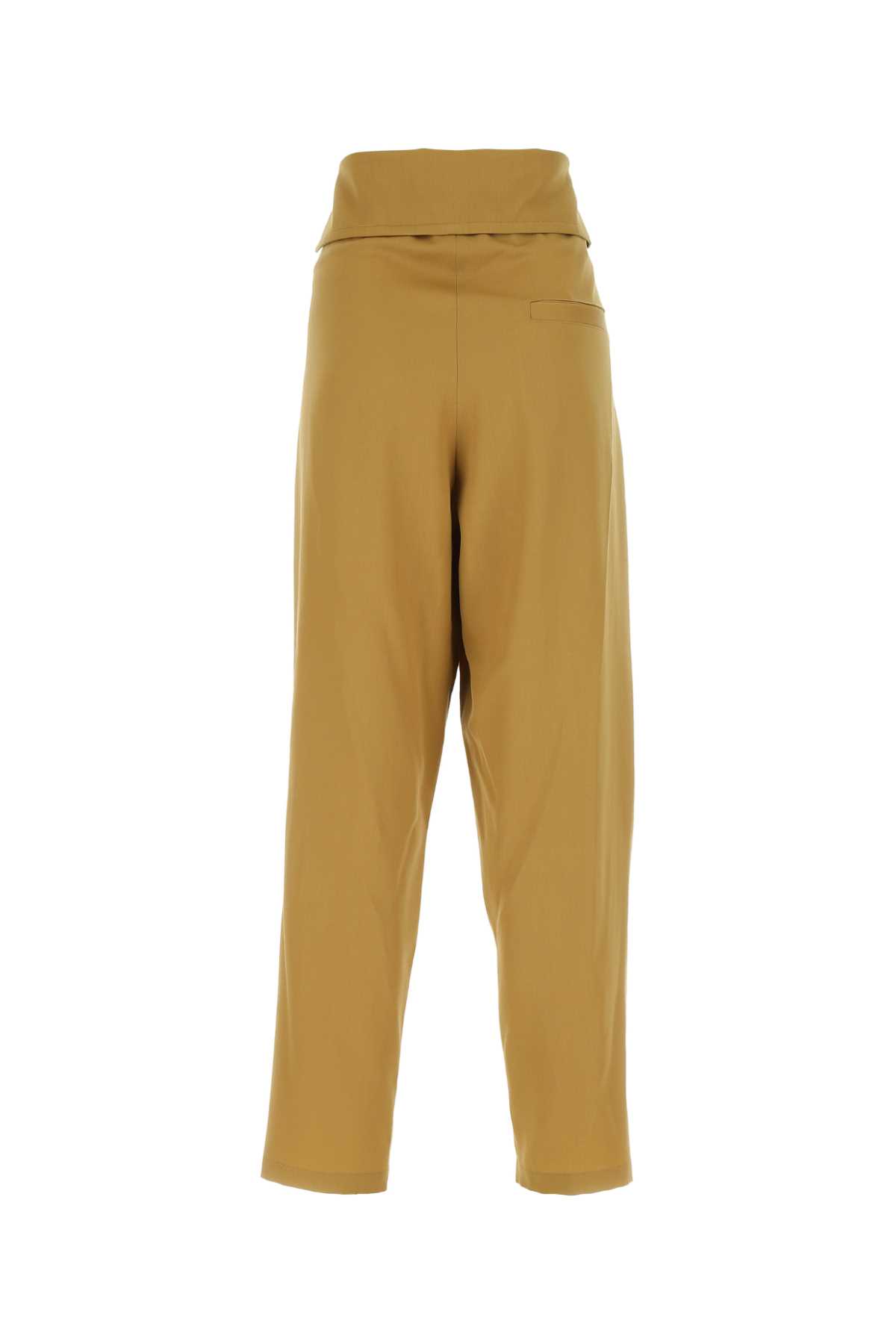 Shop Quira Beige Wool Pant In Q0043