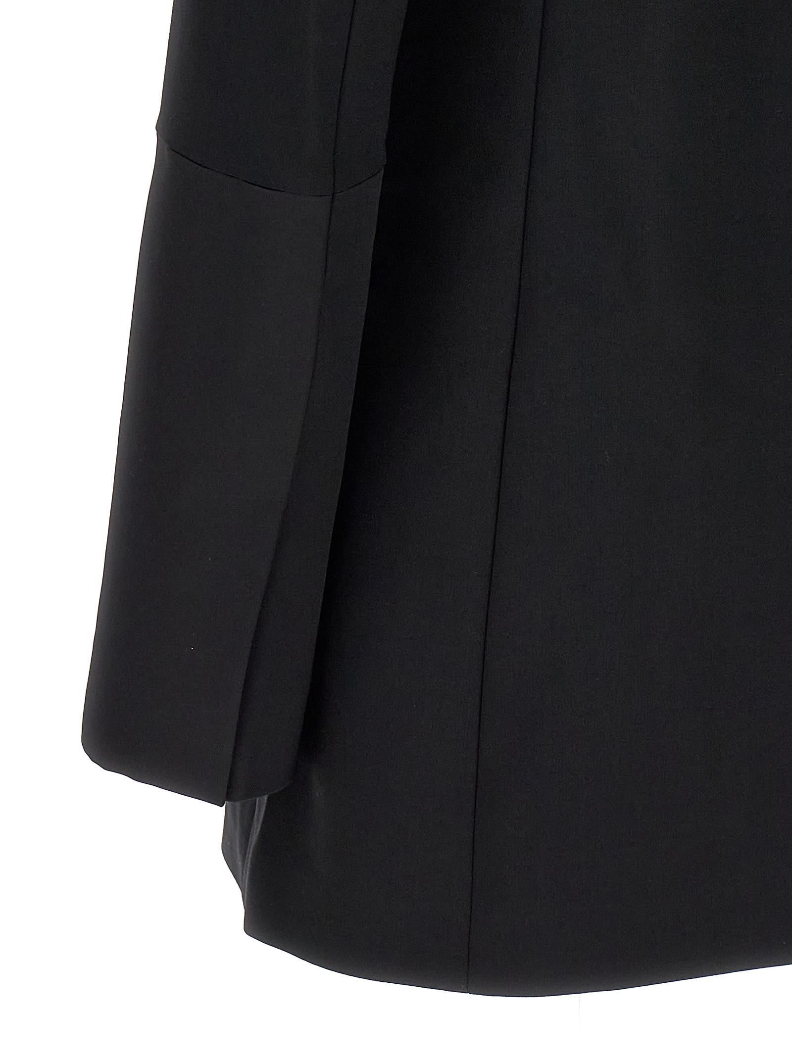 Shop Helmut Lang Tuxedo Long Blazer In Black