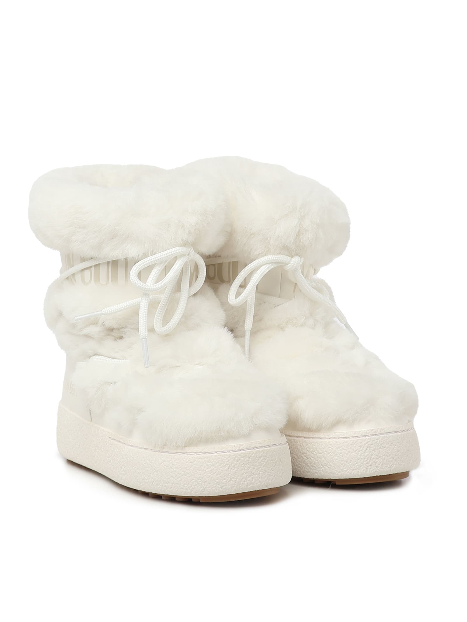 Moon Boot Ltrack Monaco Faux Fur-trimmed Shell And Faux Leather Snow Boots In Animal Print