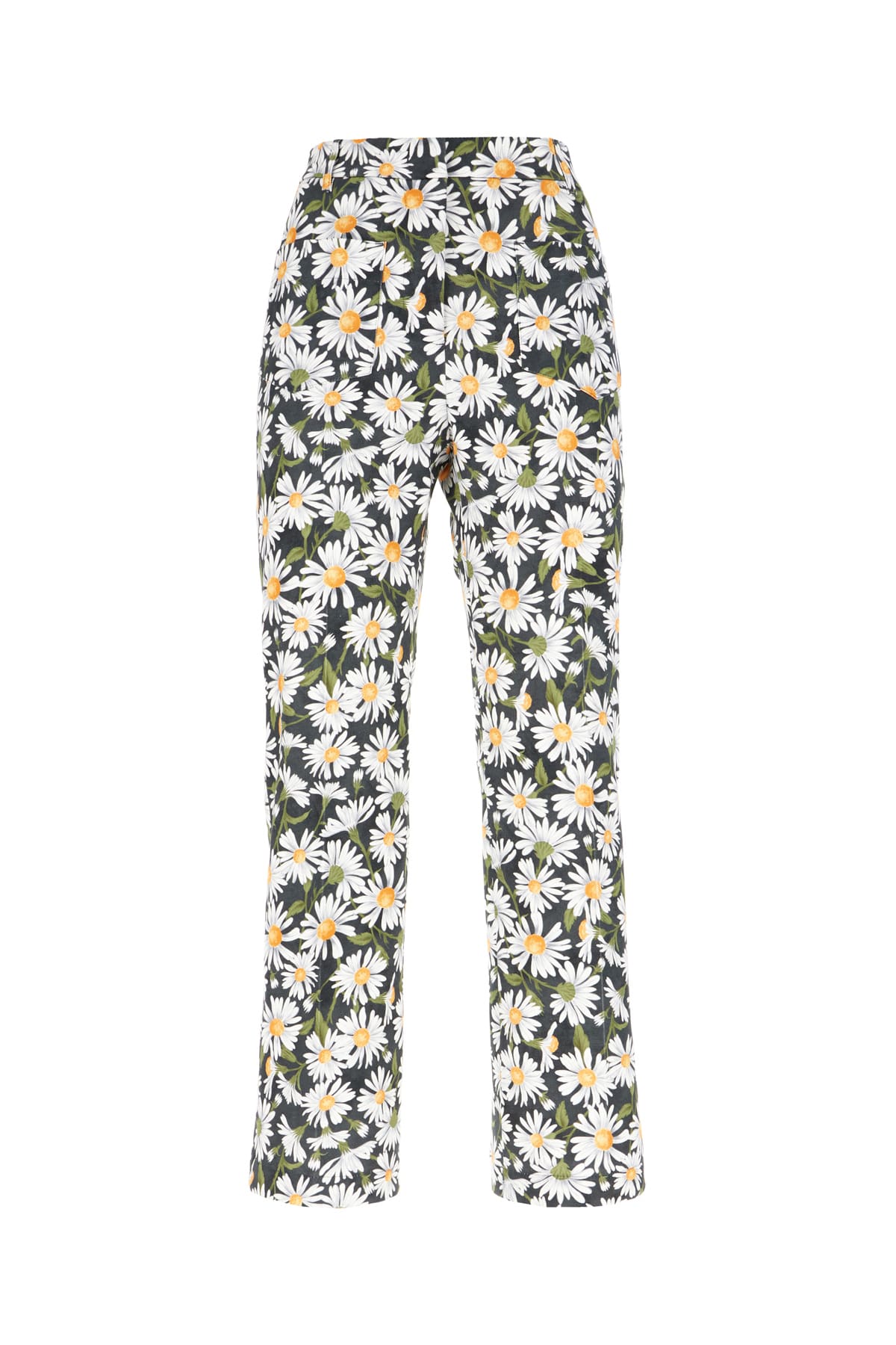 Printed Stretch Cotton Pants