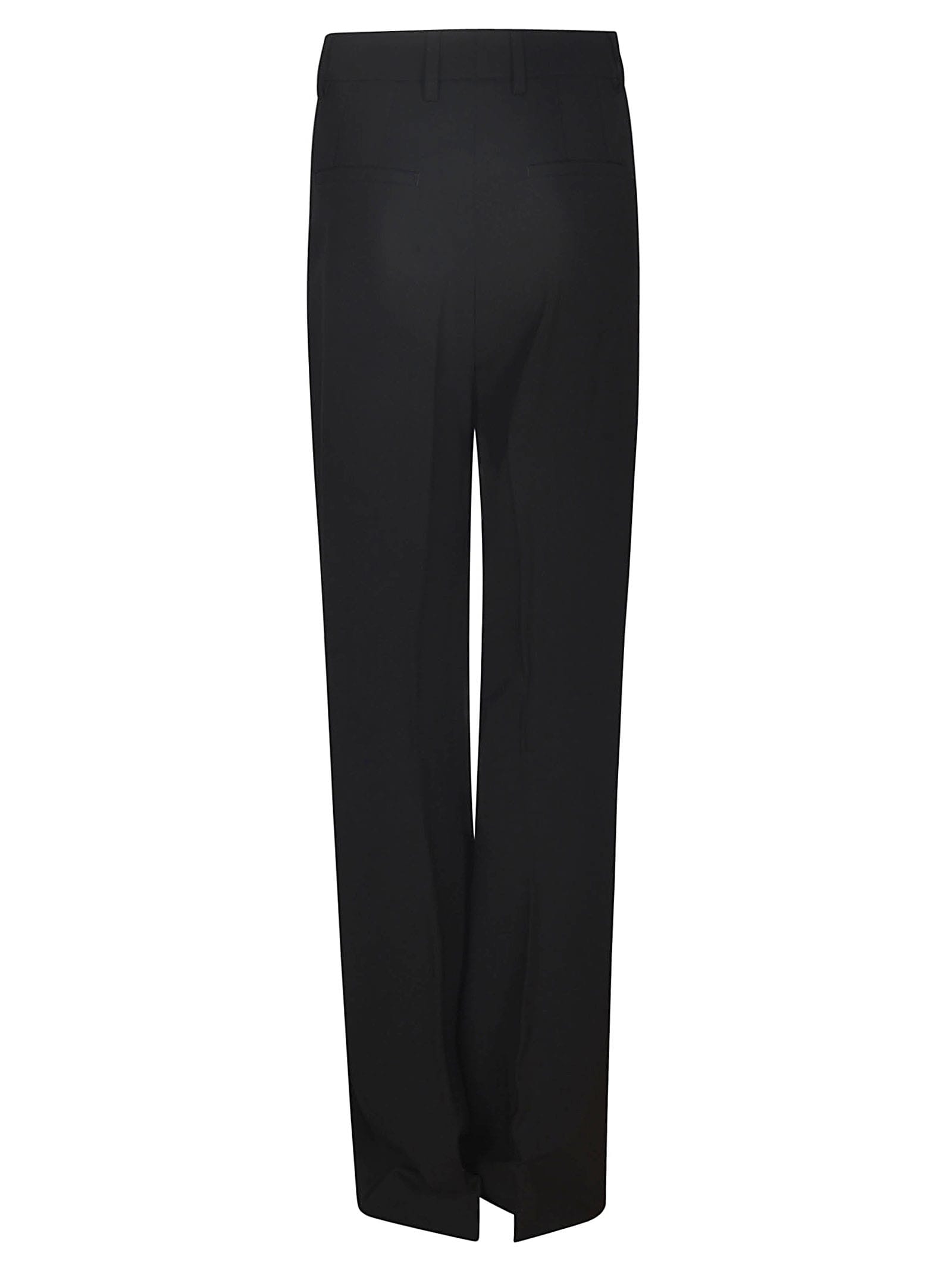Shop Dolce & Gabbana Straight Buttoned Trousers In Black