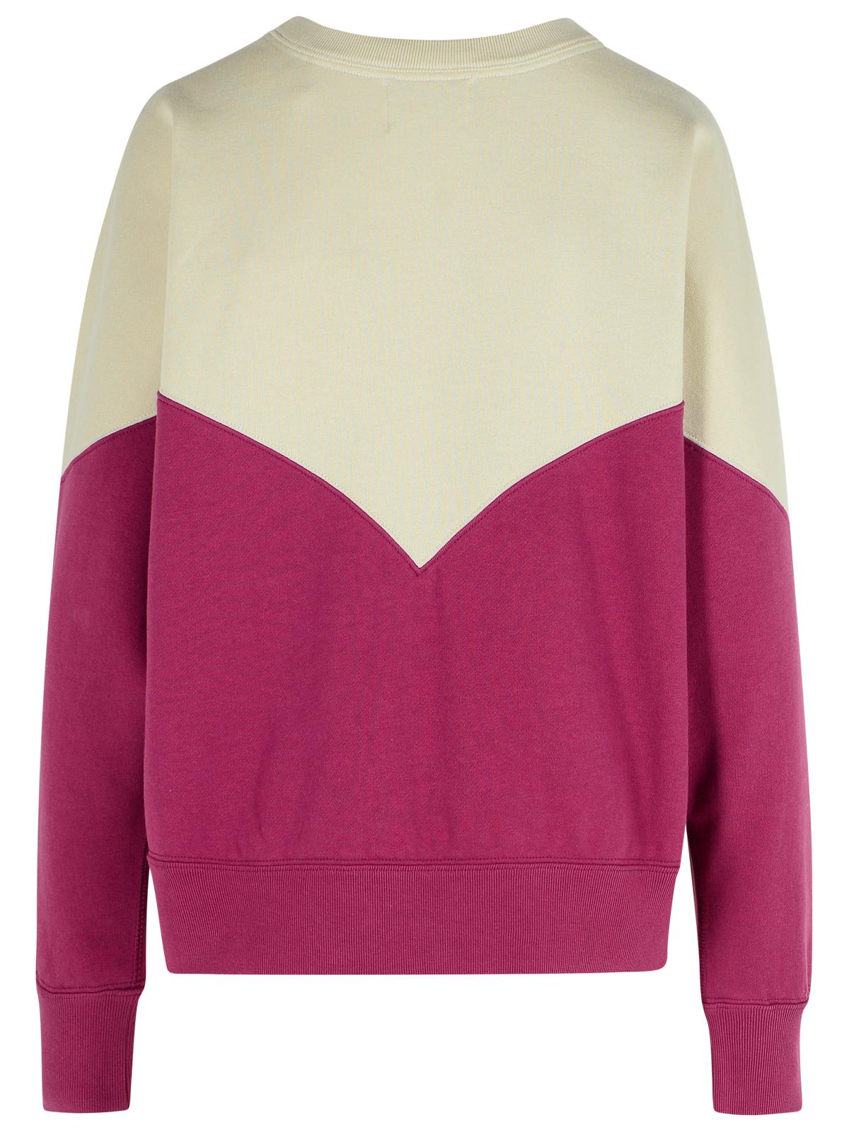 Isabel Marant Étoile Houston Sweatshirt In A Grape-and-eye Cotton Blend In Pink