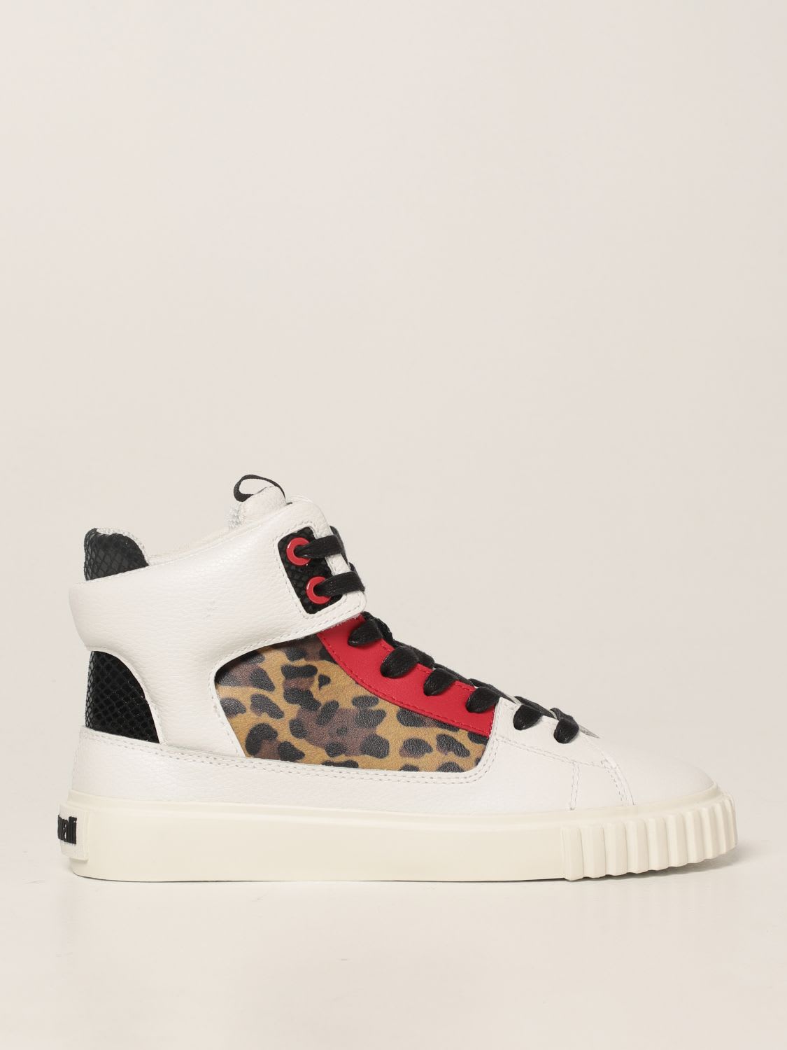Just Cavalli Sneakers Just Cavalli High Top Sneakers In Leather