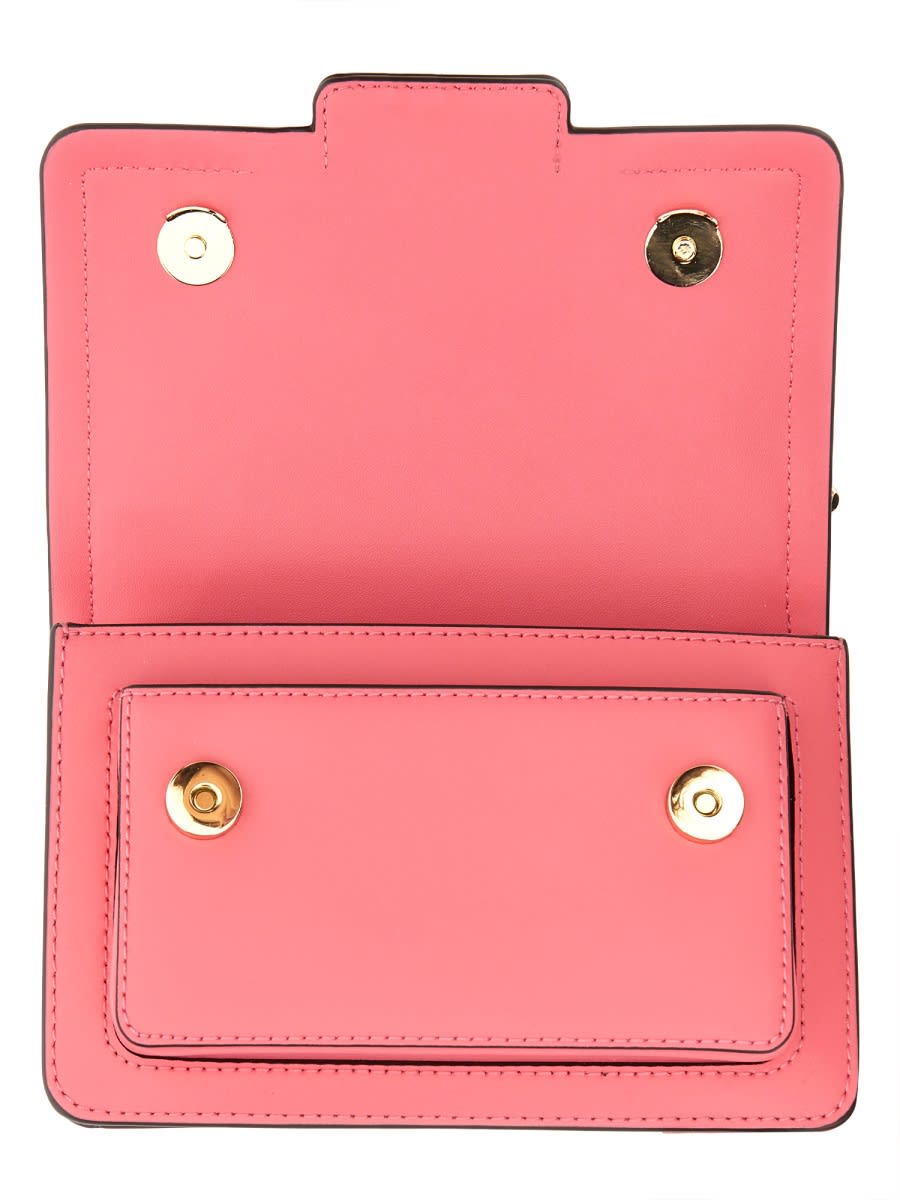 Shop Michael Kors Extra-small Heather Shoulder Bag In Pink