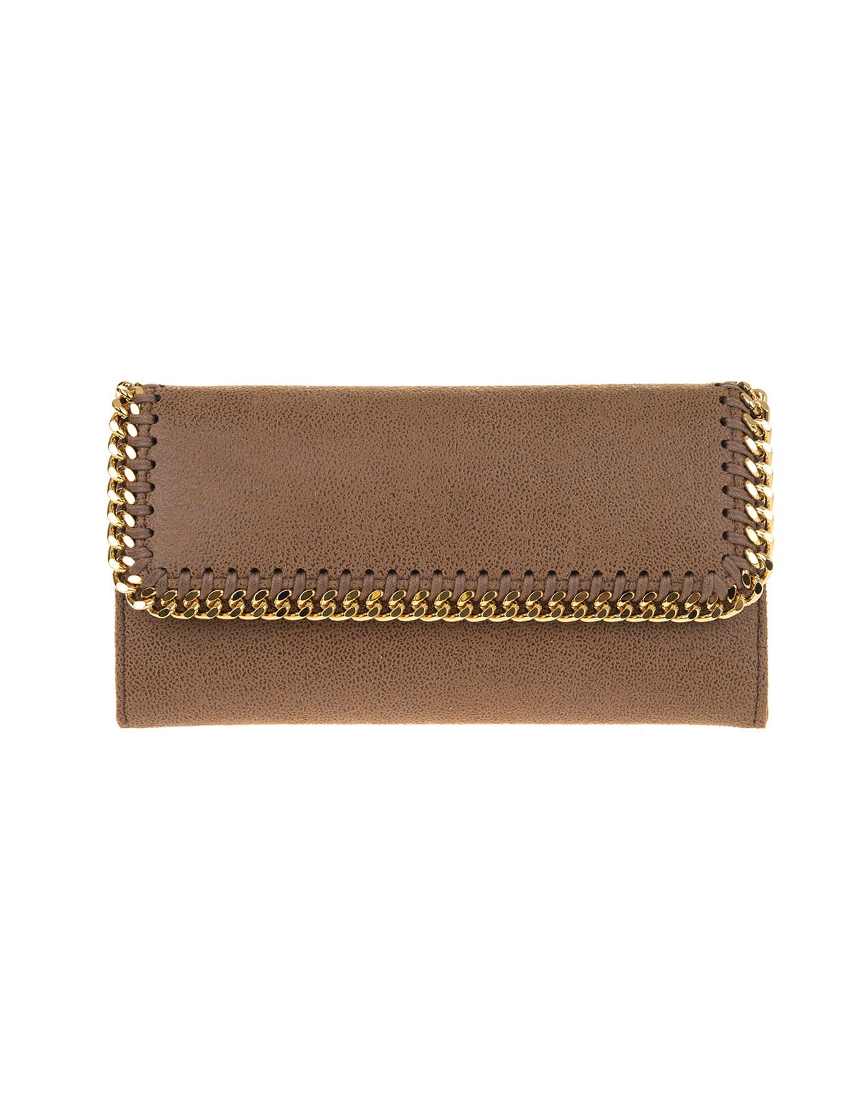 Stella McCartney Brown And Golden Continental Falabella Wallet