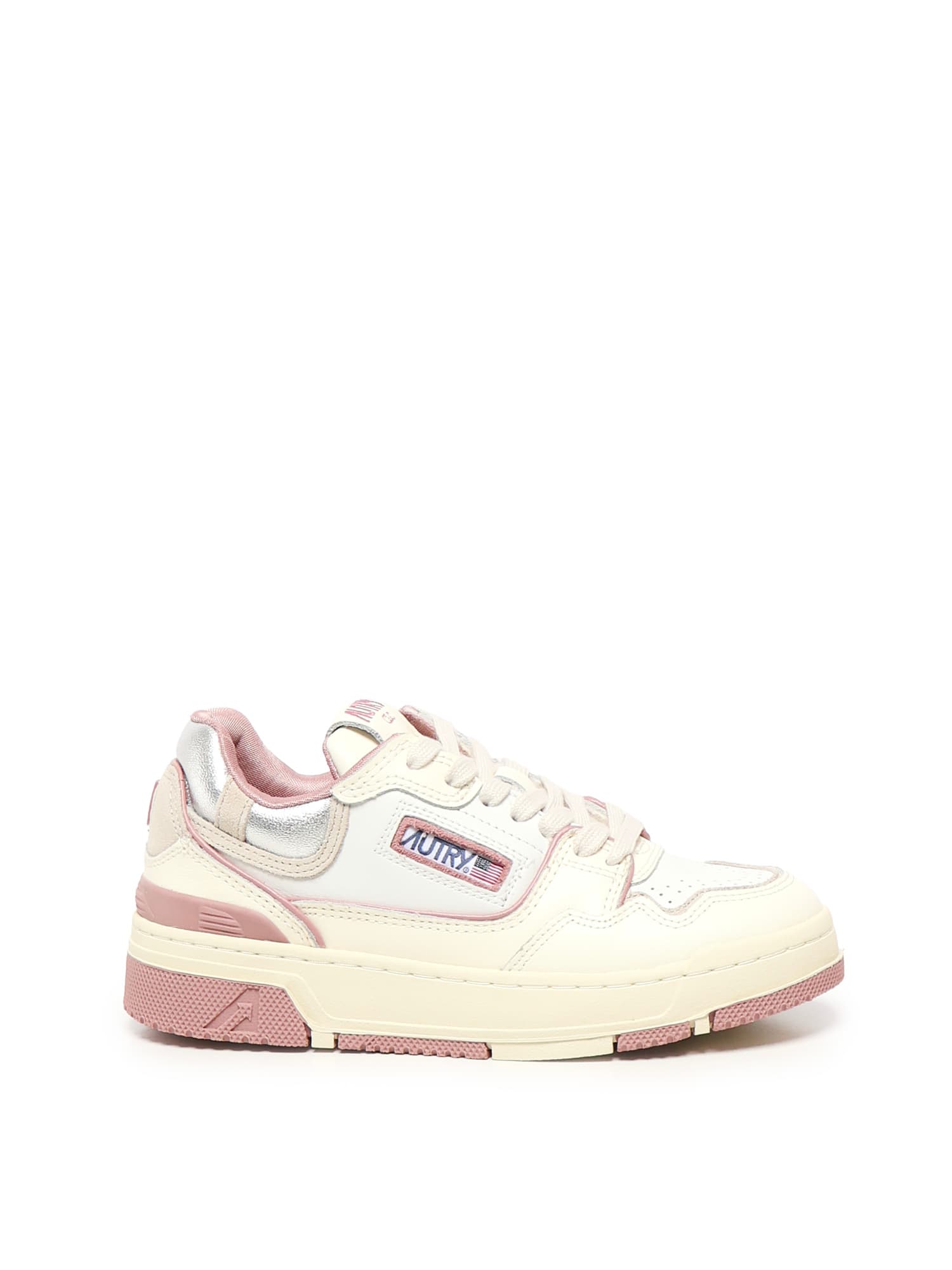 Autry Clc Panelled Low-top Sneakers In White