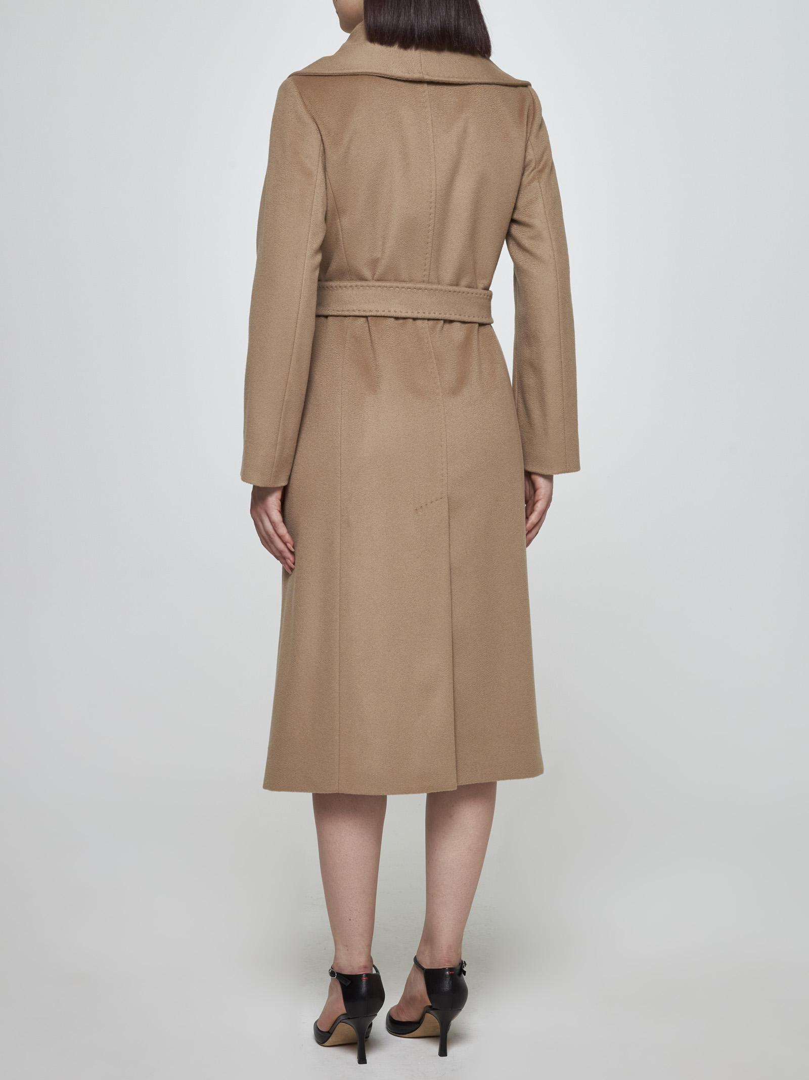 Shop Max Mara Loriana Belted Wool Coat In Cammello