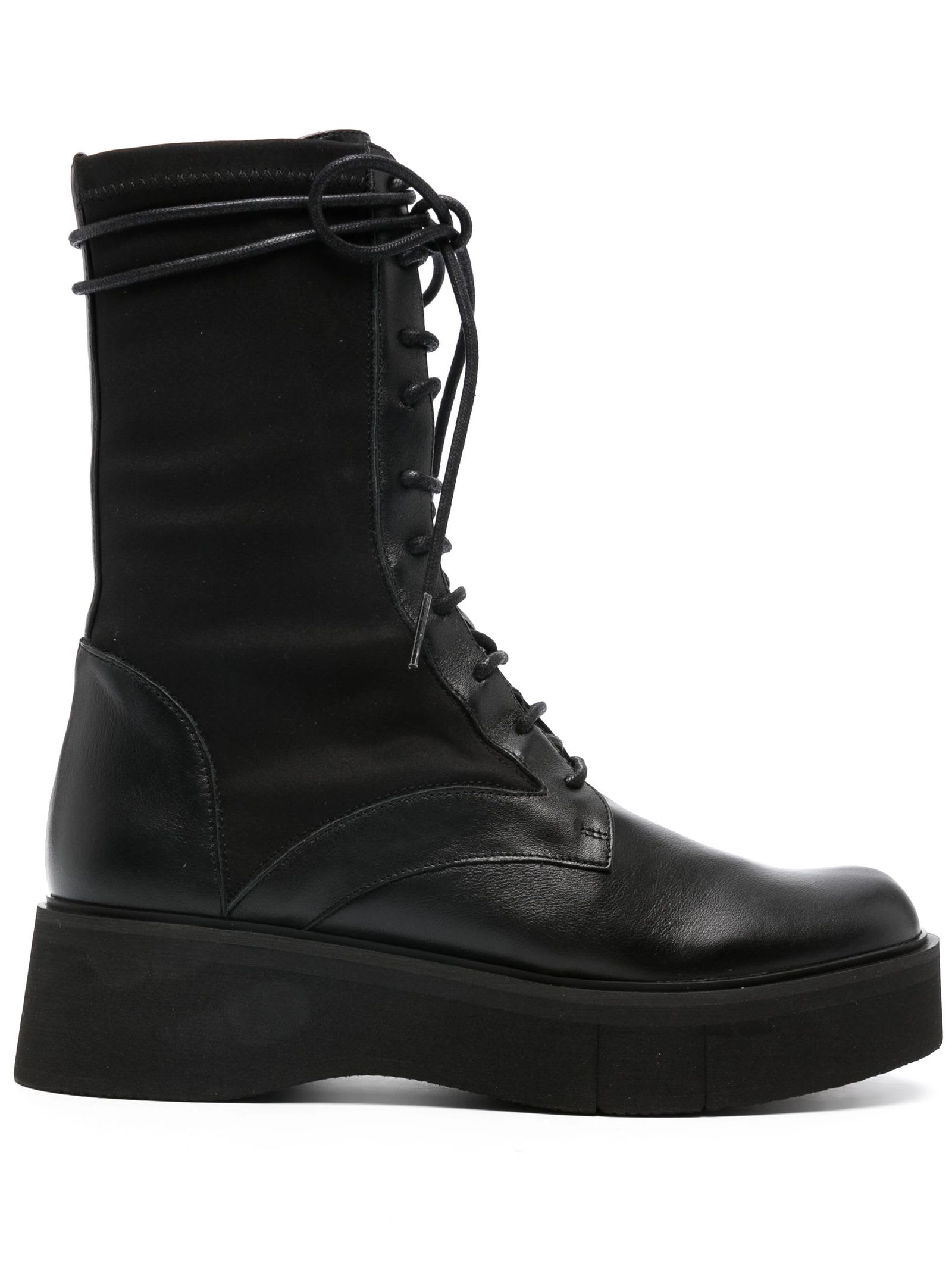 PALOMA BARCELÓ BLACK JADE LEATHER ANKLE BOOTS