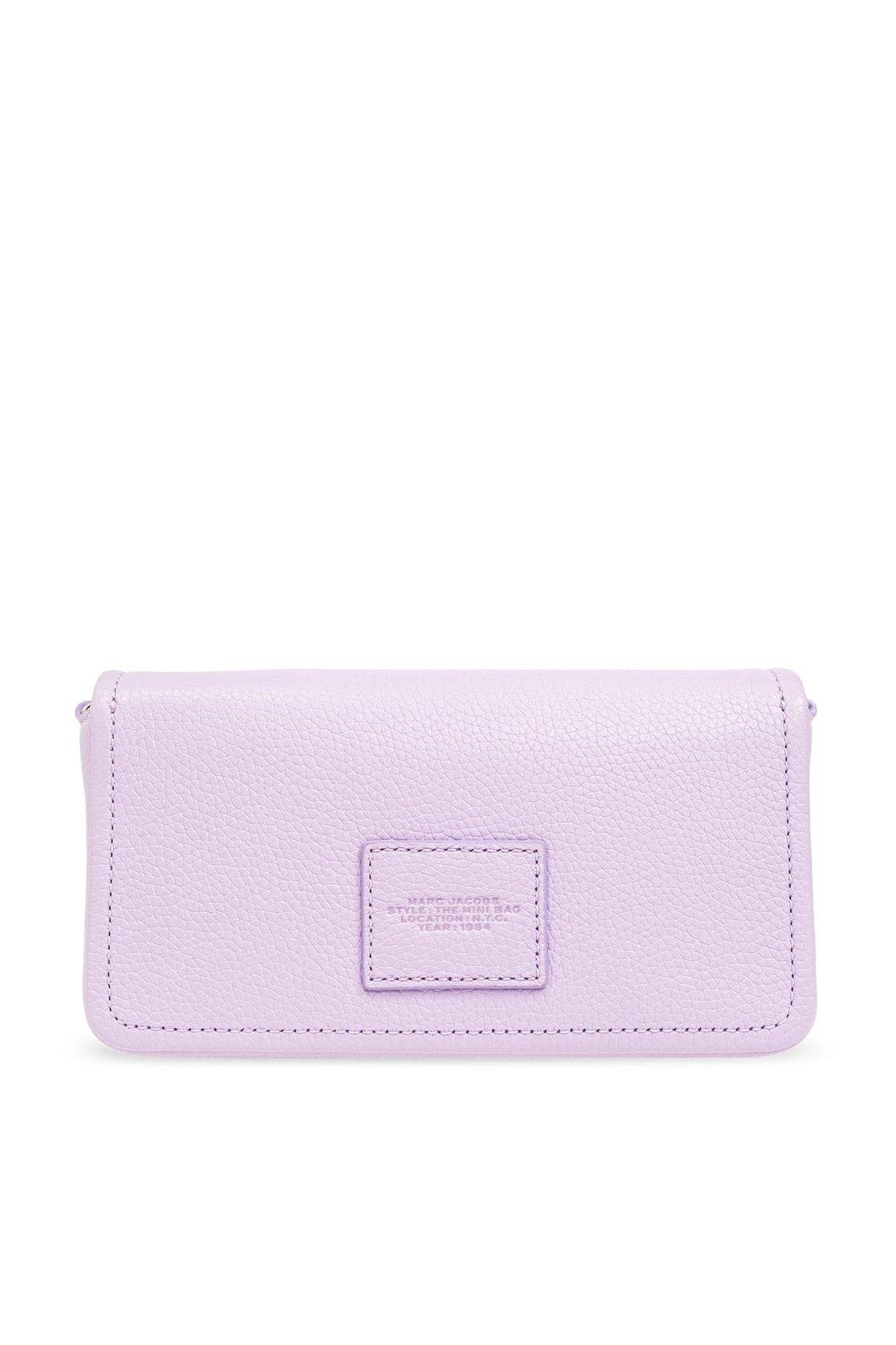 Shop Marc Jacobs The Leather Mini Crossbody Bag In Wisteria