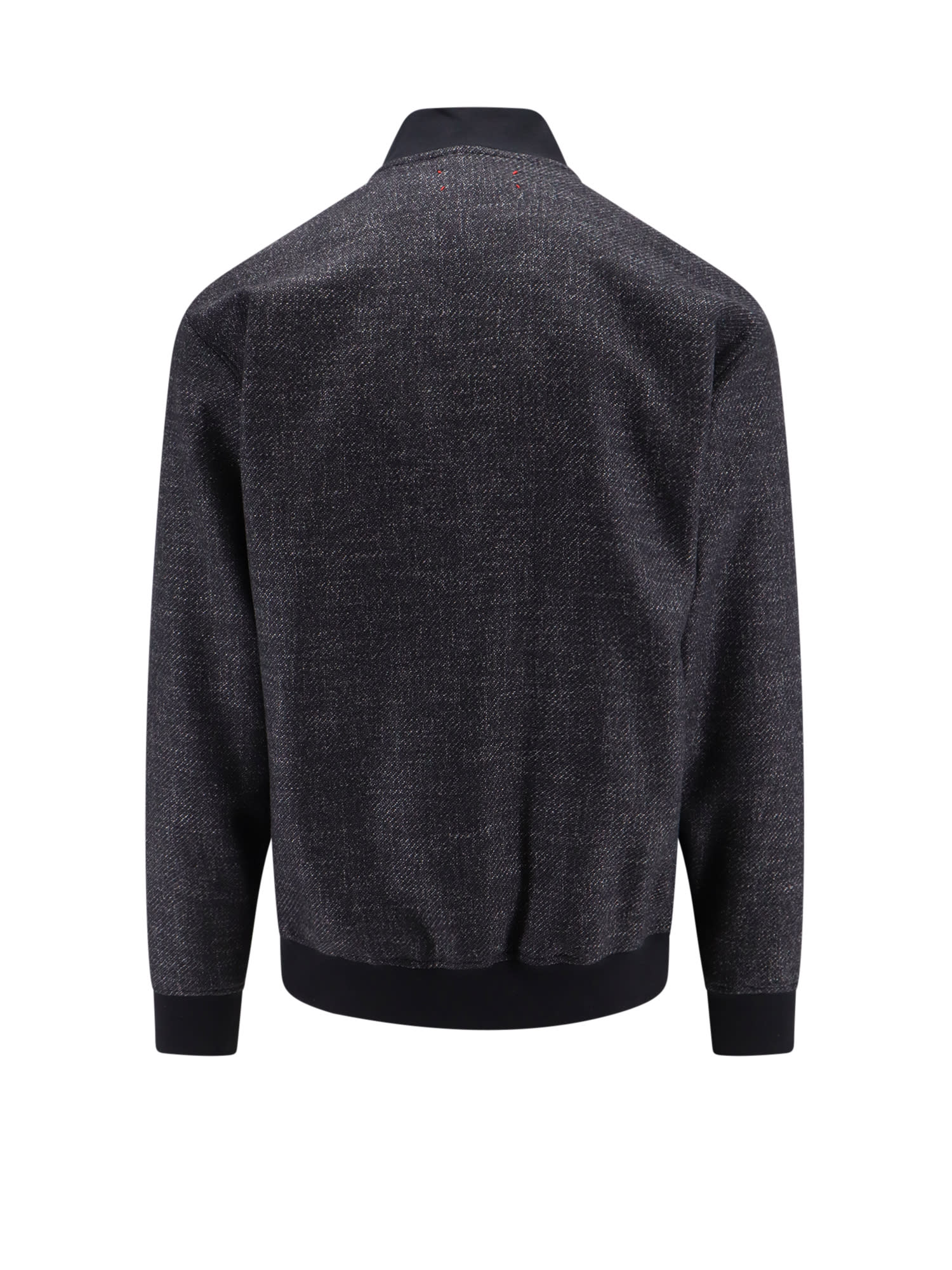 Shop Kiton Virgin Wool Blend Sweatshirt In Grey