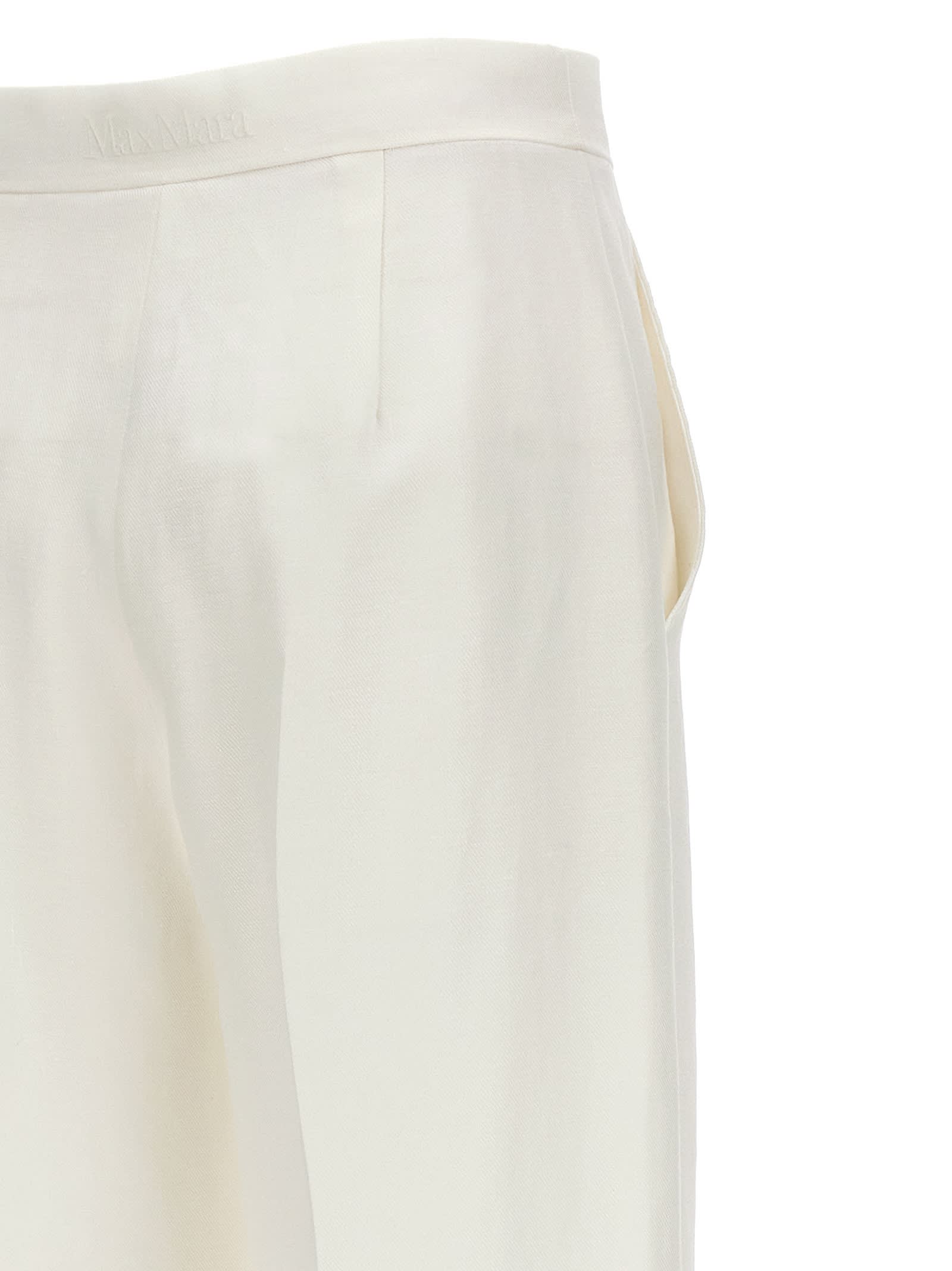 Shop Max Mara Hangar Pants In White