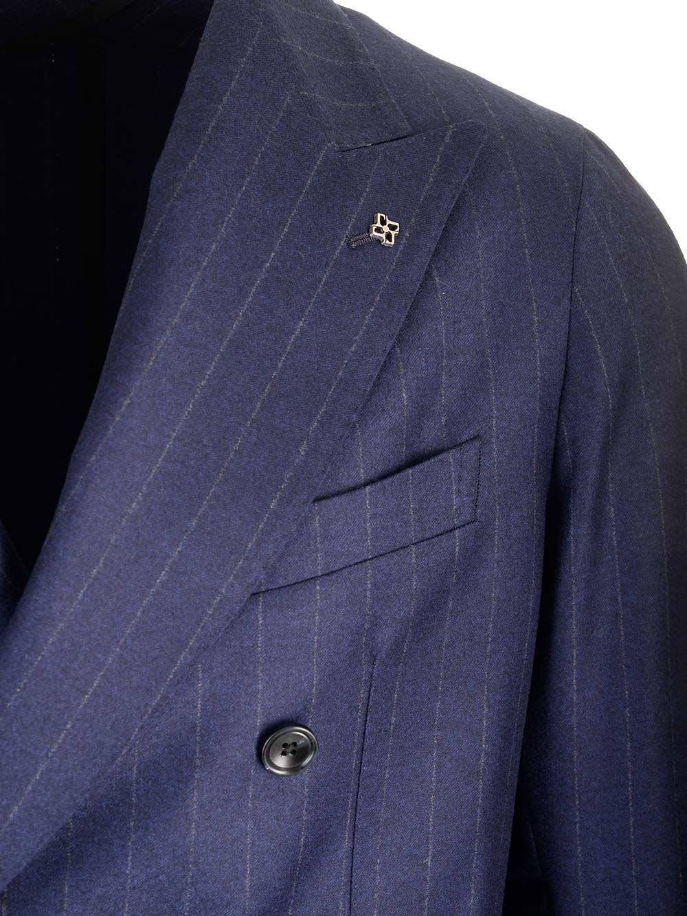 Shop Tagliatore Montecarlo Prince Of Wales Suit In Super 110s Wool In Blue