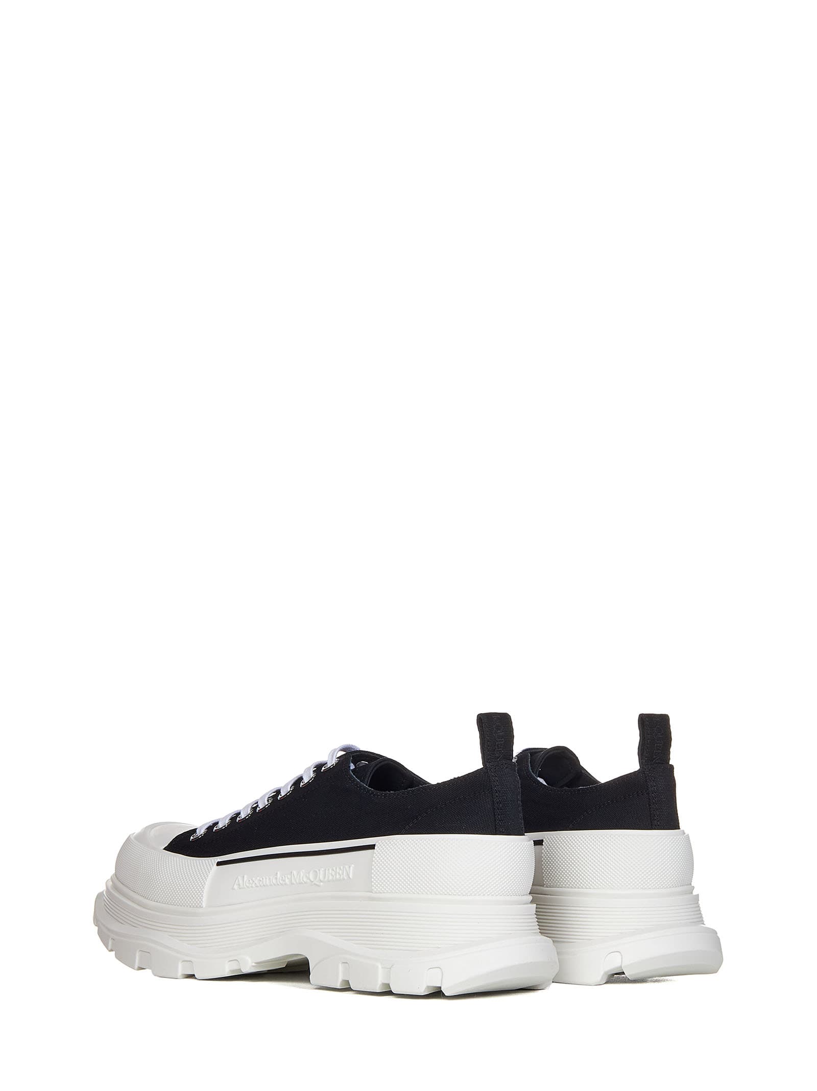 Shop Alexander Mcqueen Tread Slick Sneakers In Black