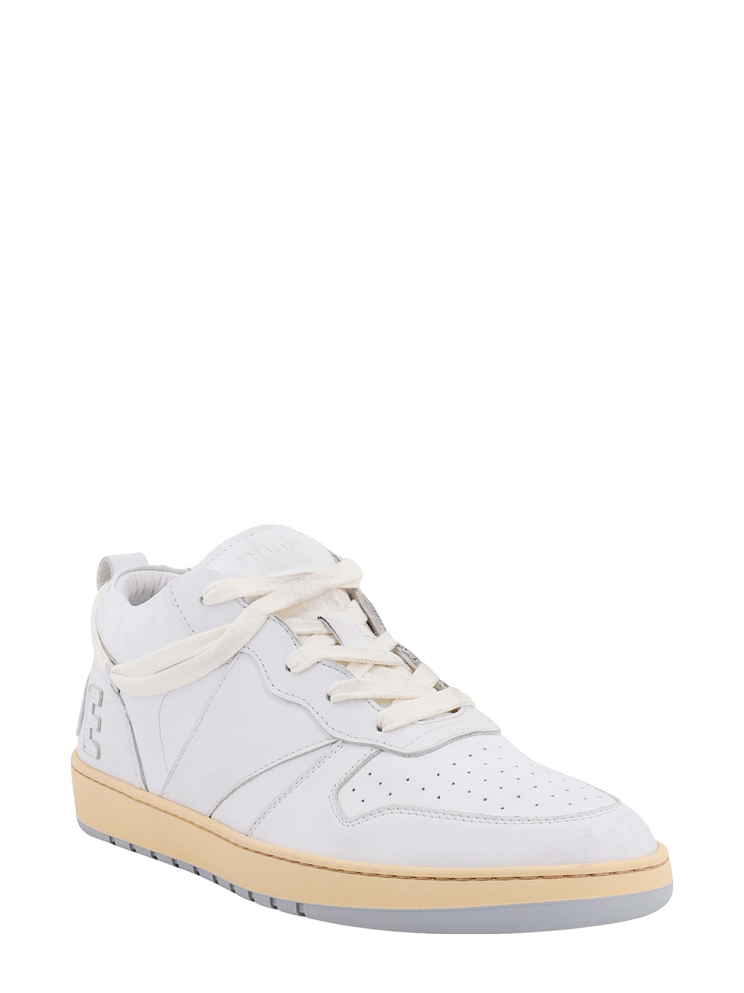 Shop Rhude Rhecess Low Sneakers In White