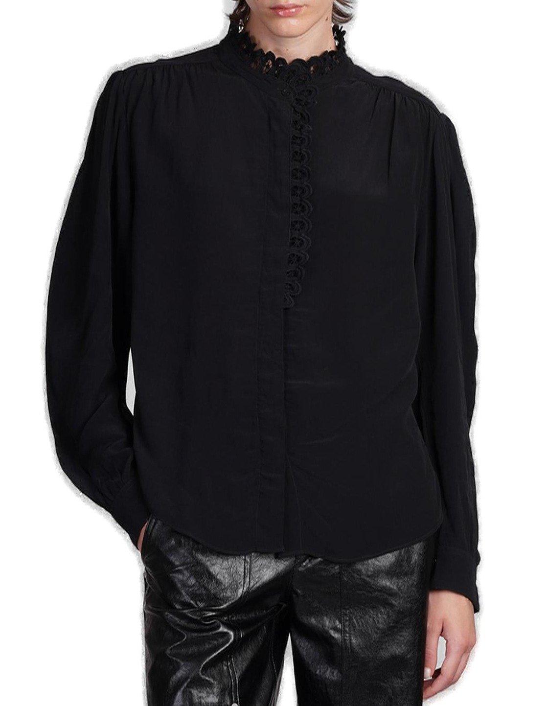 Marant Étoile Estela Broderie Anglaise Trim Buttoned Shirt