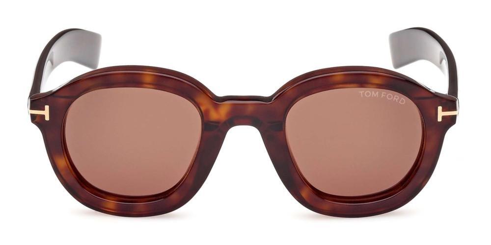 Shop Tom Ford Raffa Oval Frame Sunglasses In 52e