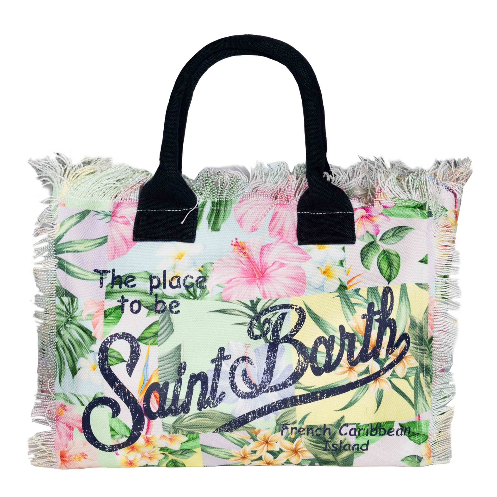 MC2 Saint Barth Vanity Shoulder Bag With Flower Print