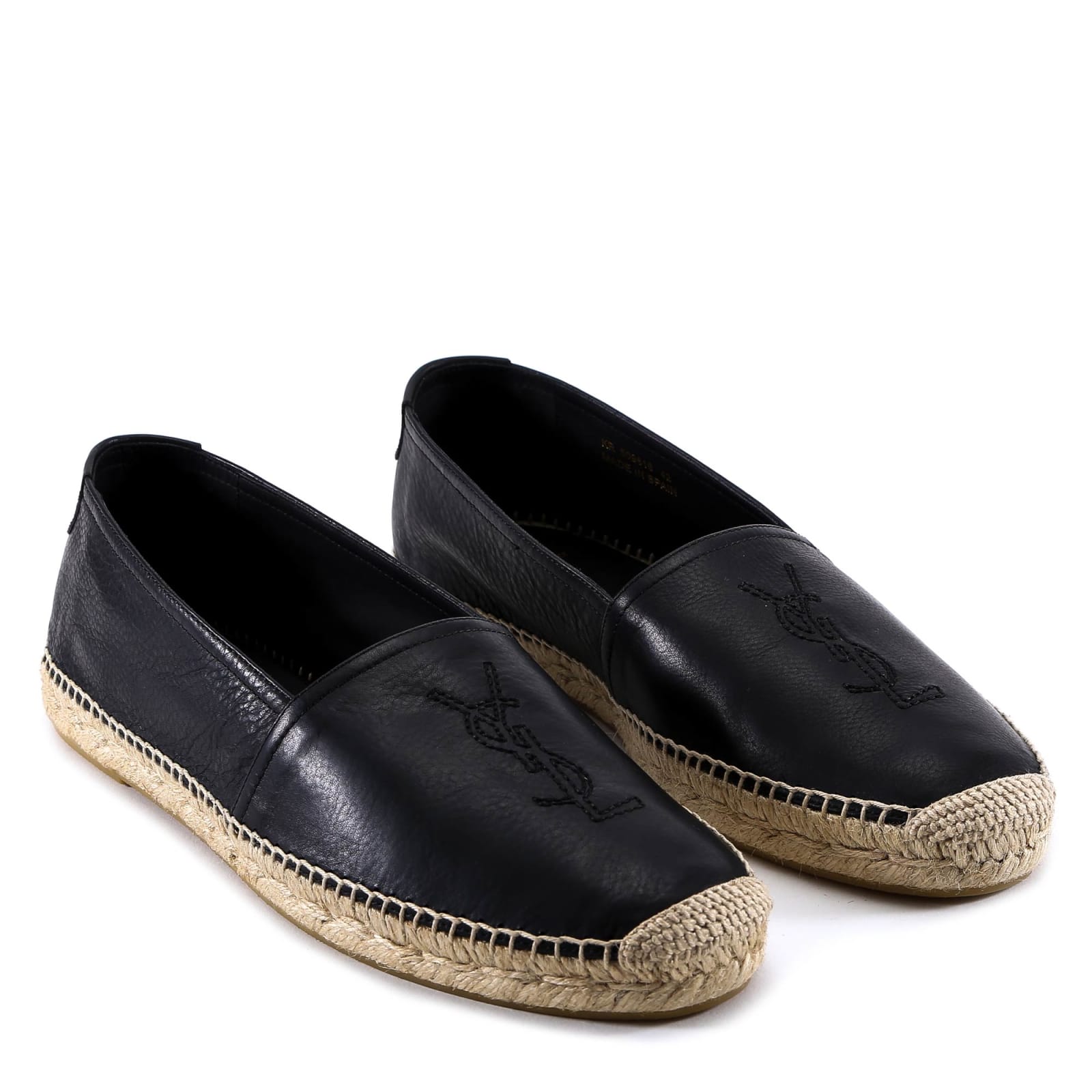 Shop Saint Laurent Espadrilles In Black