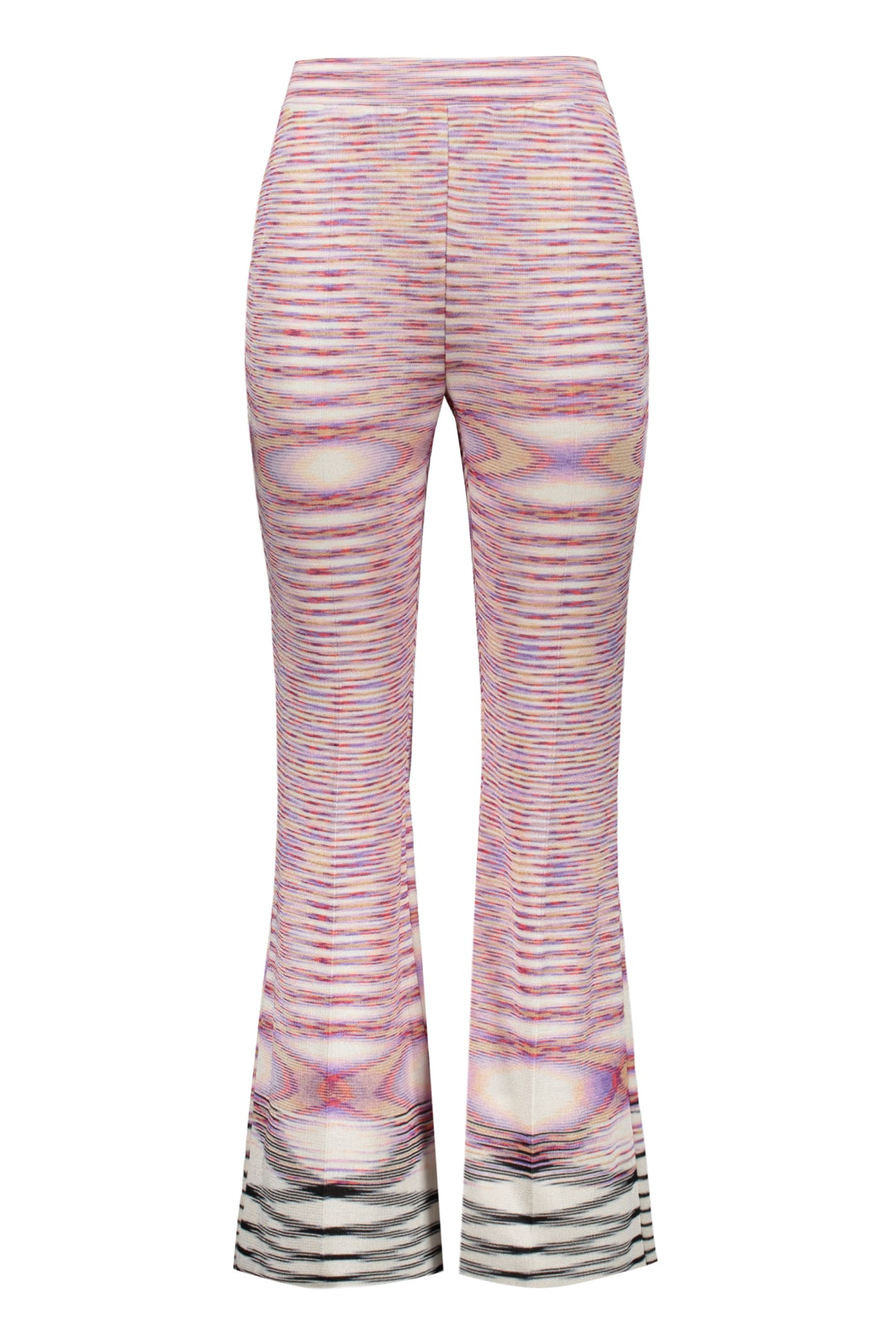 Missoni Knitted Trousers In Lilac