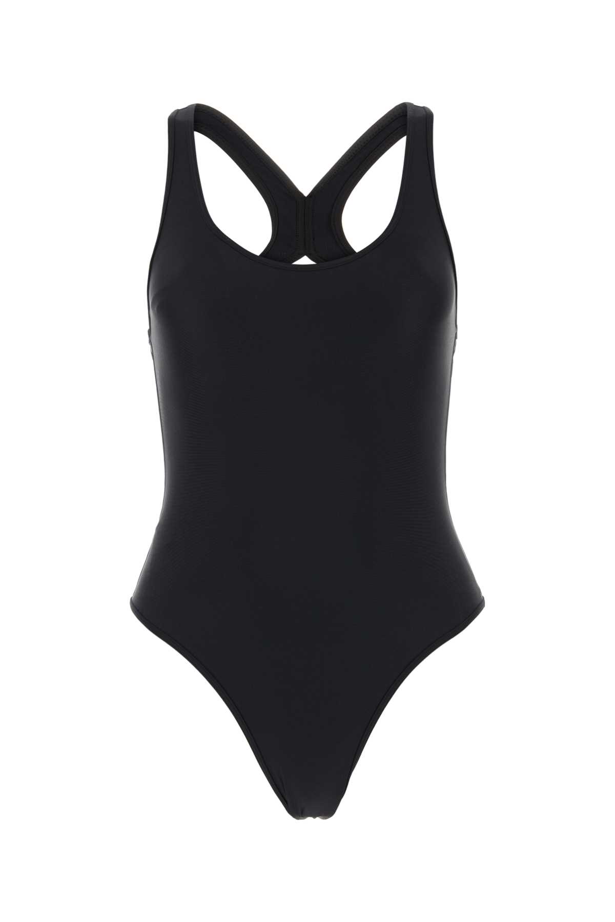 Black Stretch Nylon Swimsuit