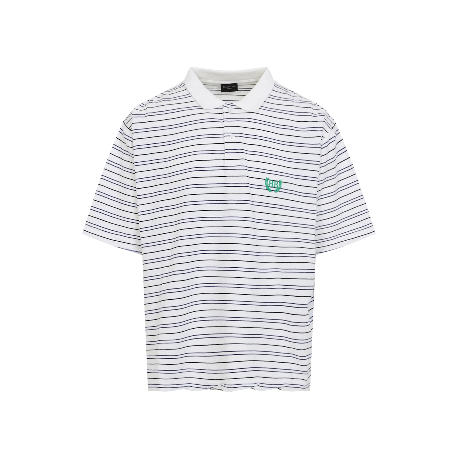 Balenciaga Laurel Regular Cotton Polo Shirt In Multi