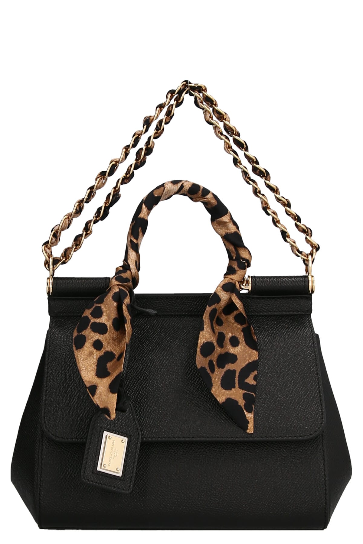 Dolce & Gabbana Sicily Small Bag In Black