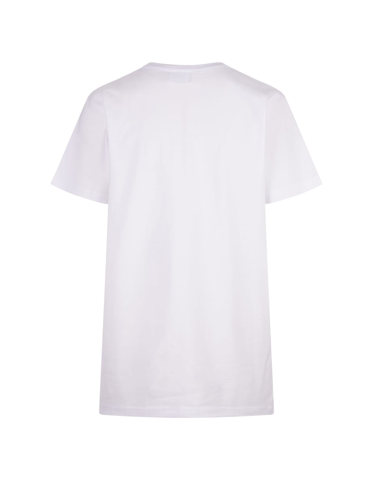 Shop Alessandro Enriquez White T-shirt With Blue Amore Print