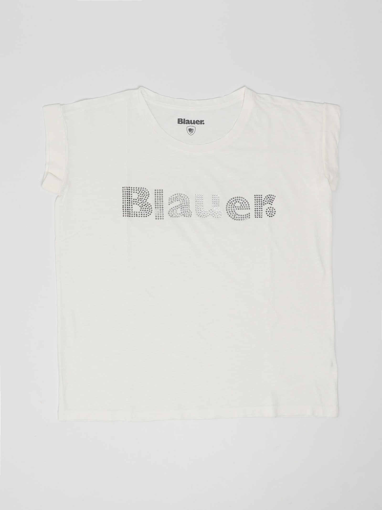 Shop Blauer T-shirt T-shirt In Bianco