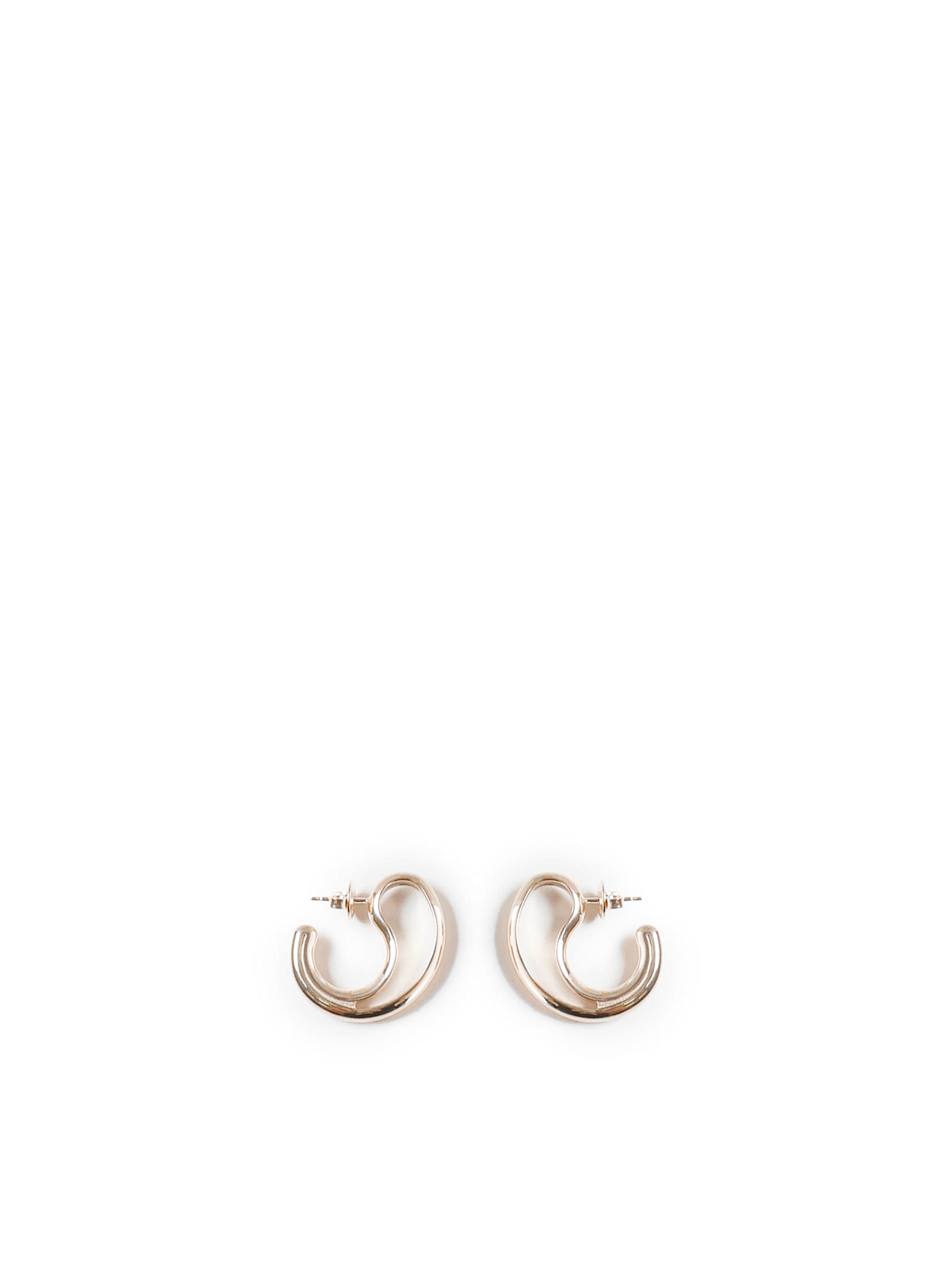 Bottega Veneta Semicircles Drop Earrings In Yellow