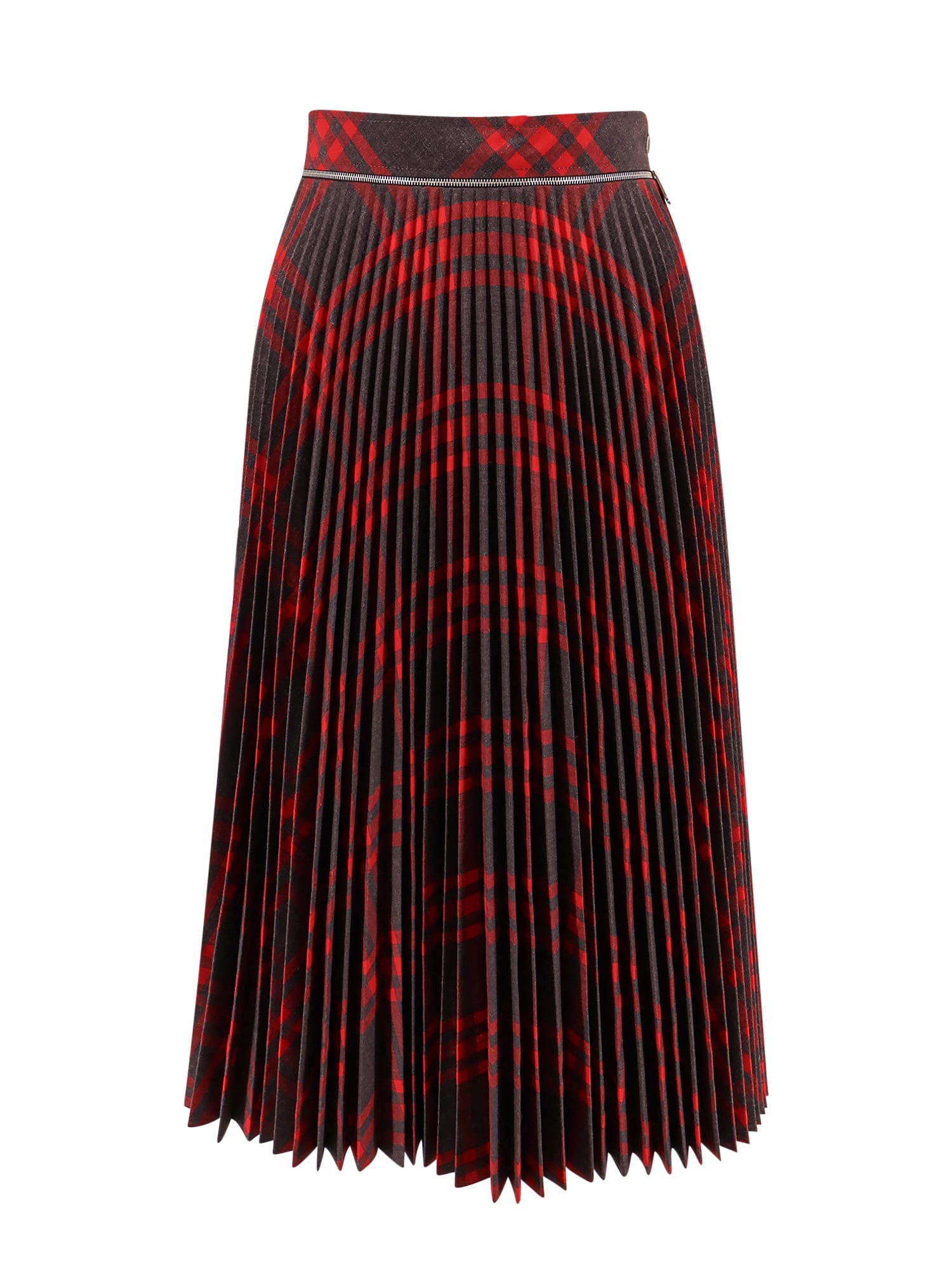 Shop Burberry Skirt In Black