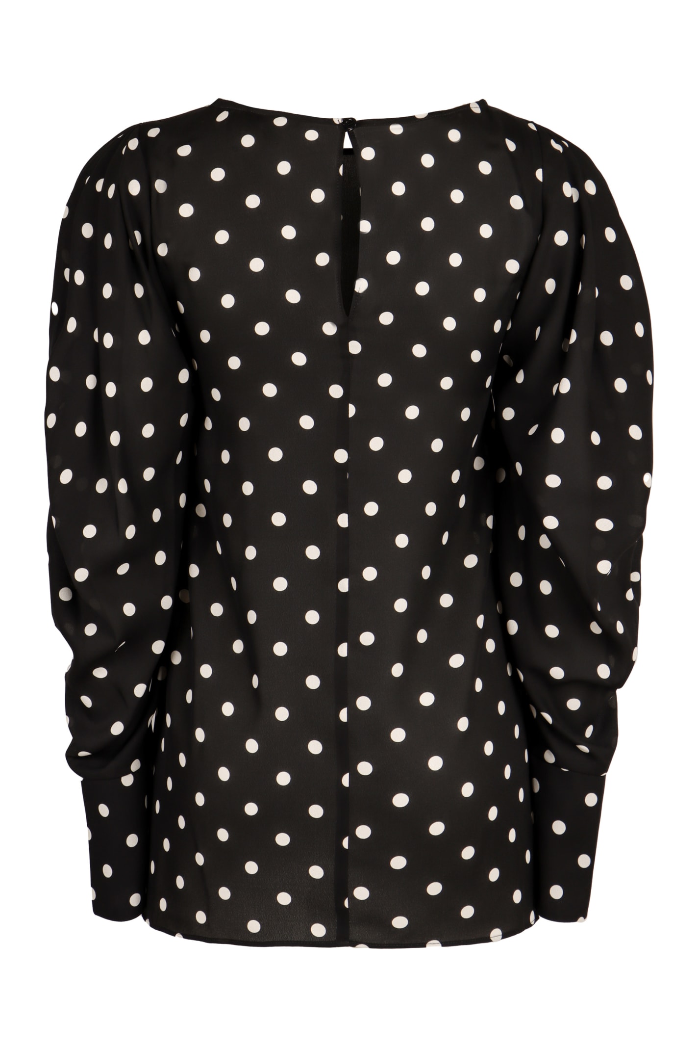 Nina Ricci Polka-dot Mini-dress In Black