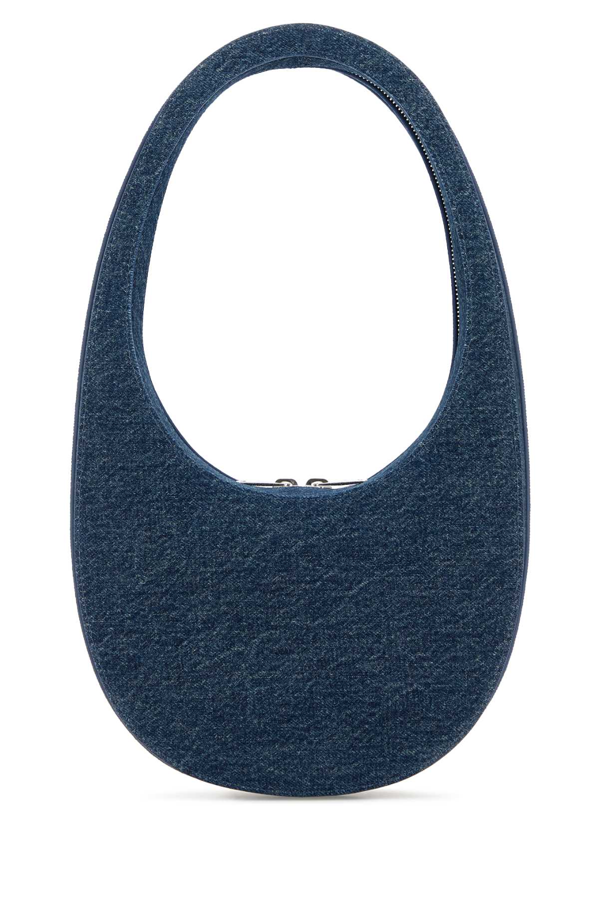 Shop Coperni Denim Swipe Handbag In Bluevintage