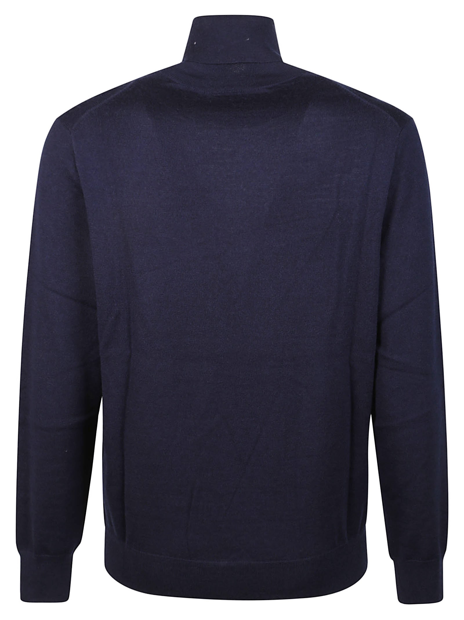 Shop Polo Ralph Lauren Turtle Neck Sweater In Hunter Navy