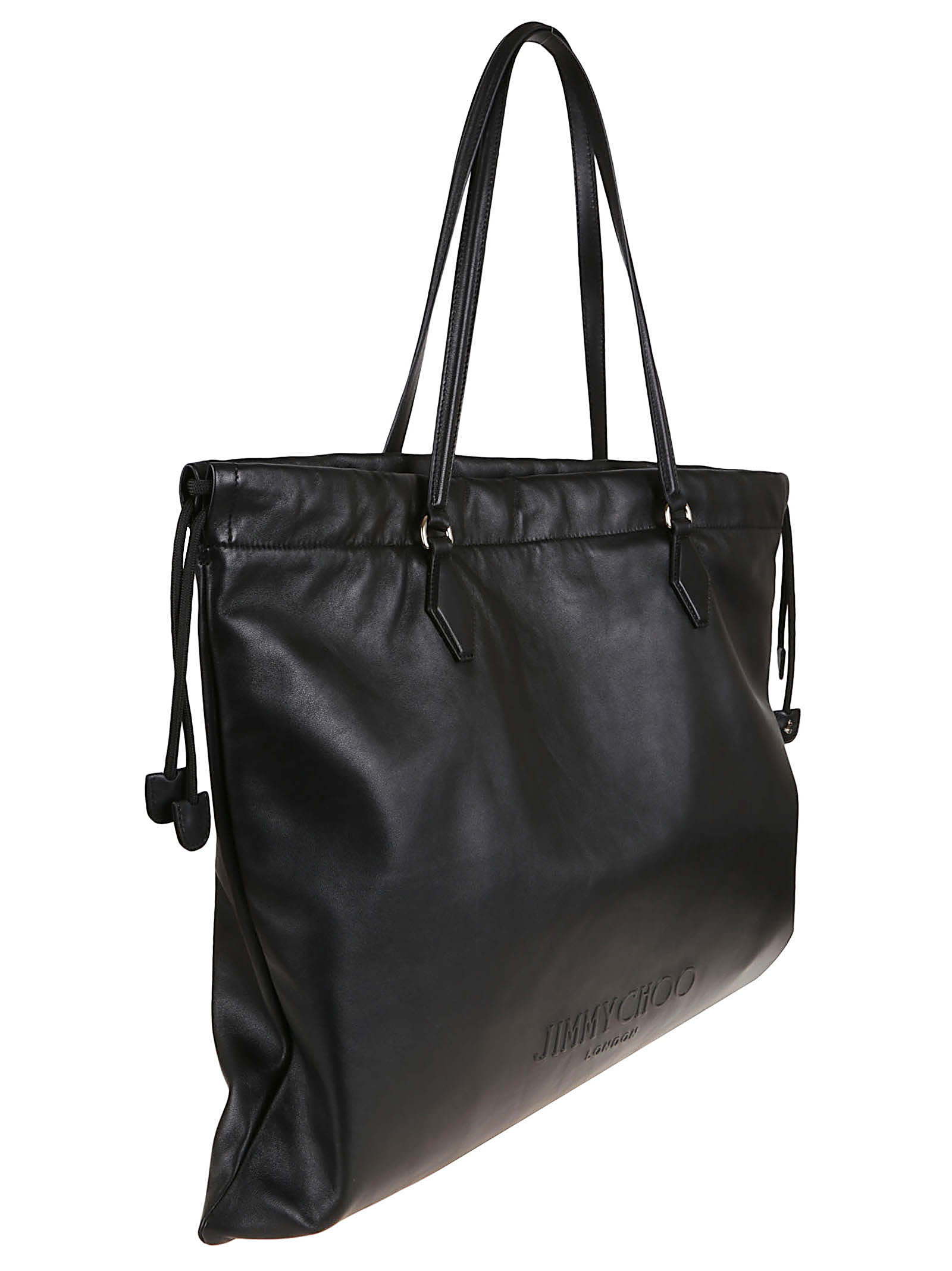 Jimmy Choo Drawstring Tote/l In Gold