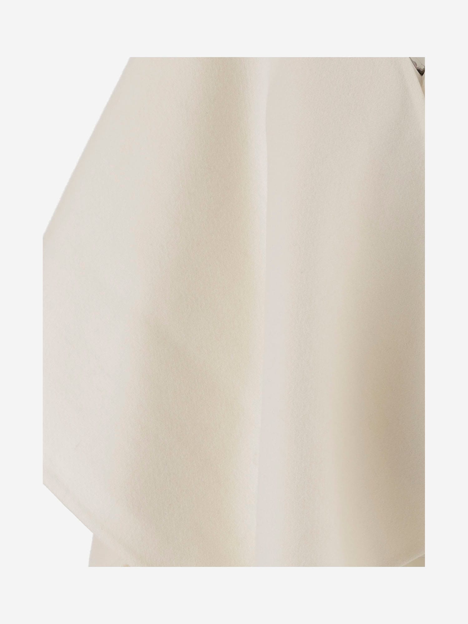 Max Mara Alpaca And Wool Blend Greenhouse Cape In White