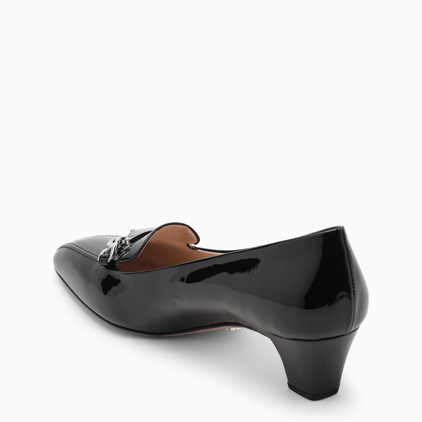 Shop Prada Black Moccasin With Heel