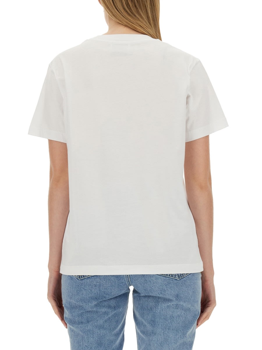 Shop M05ch1n0 Jeans T-shirt With Logo In White