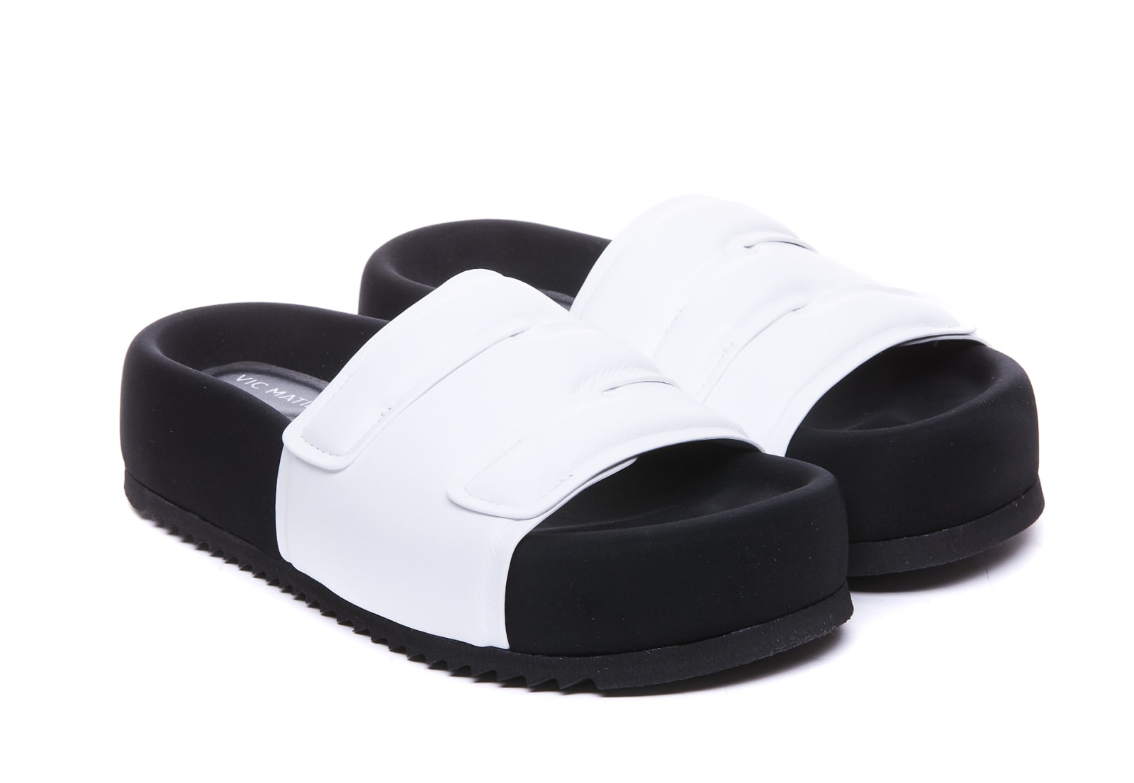 Shop Vic Matie Bubble Flatform Sandals In White