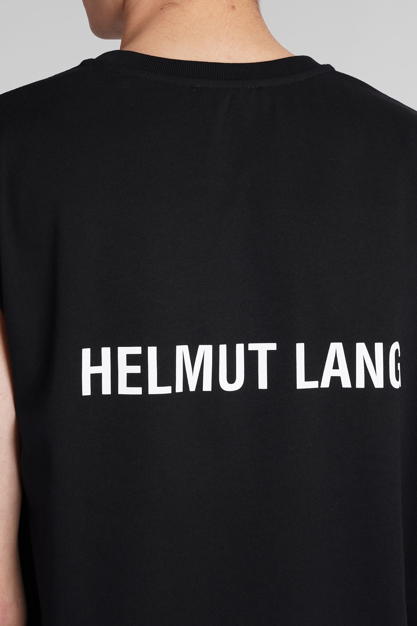 Shop Helmut Lang Tank Top In Black Cotton