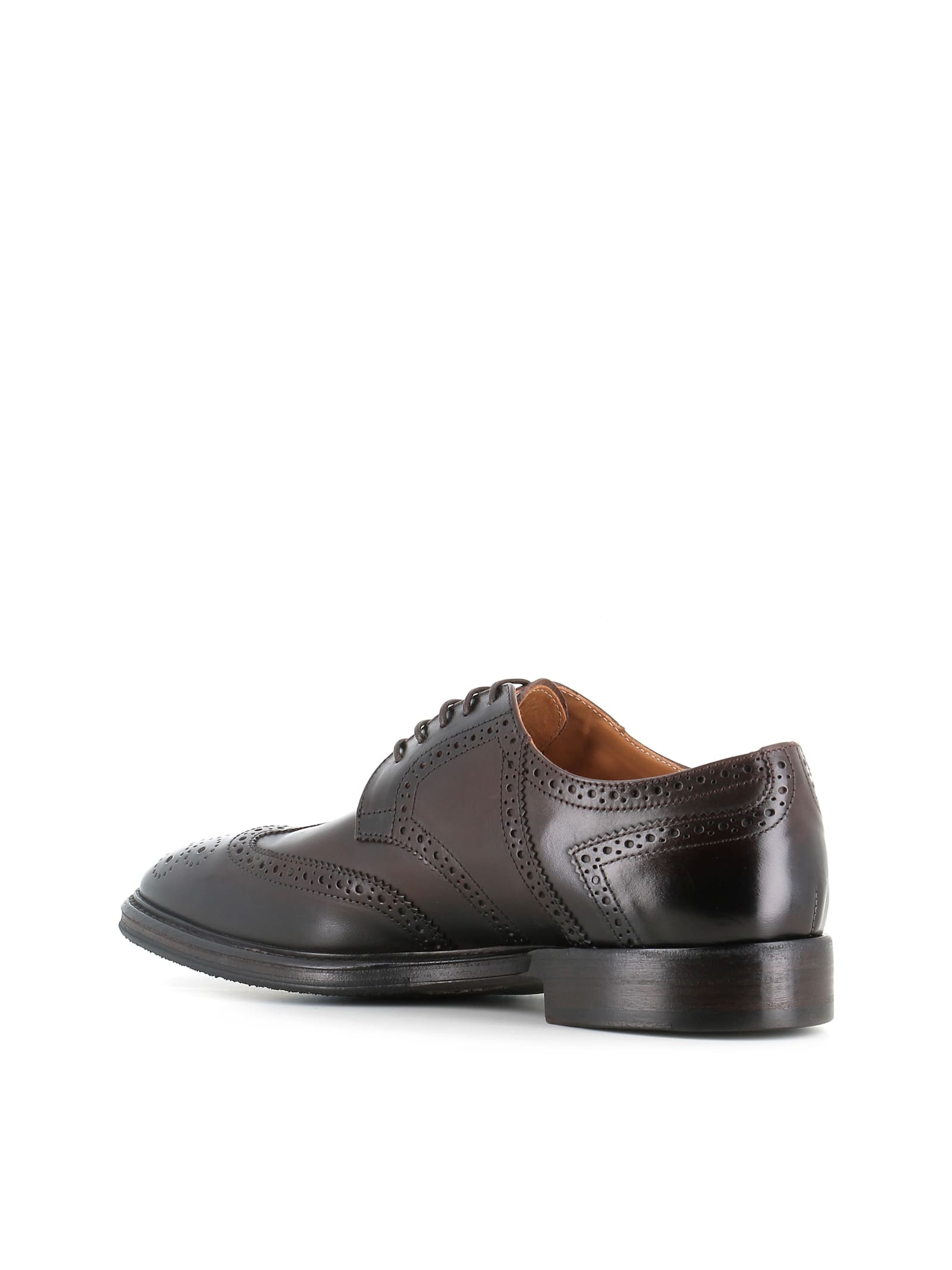 Alberto Fasciani Ivan Dovetail 91017 Brogue Derby Shoes In Brown