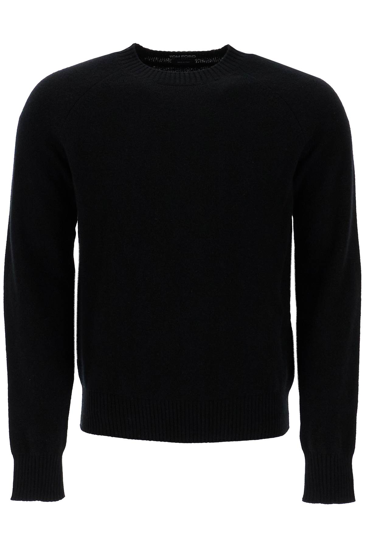 Shop Tom Ford Crewneck Wool And Cashmere Pul In Black (black)