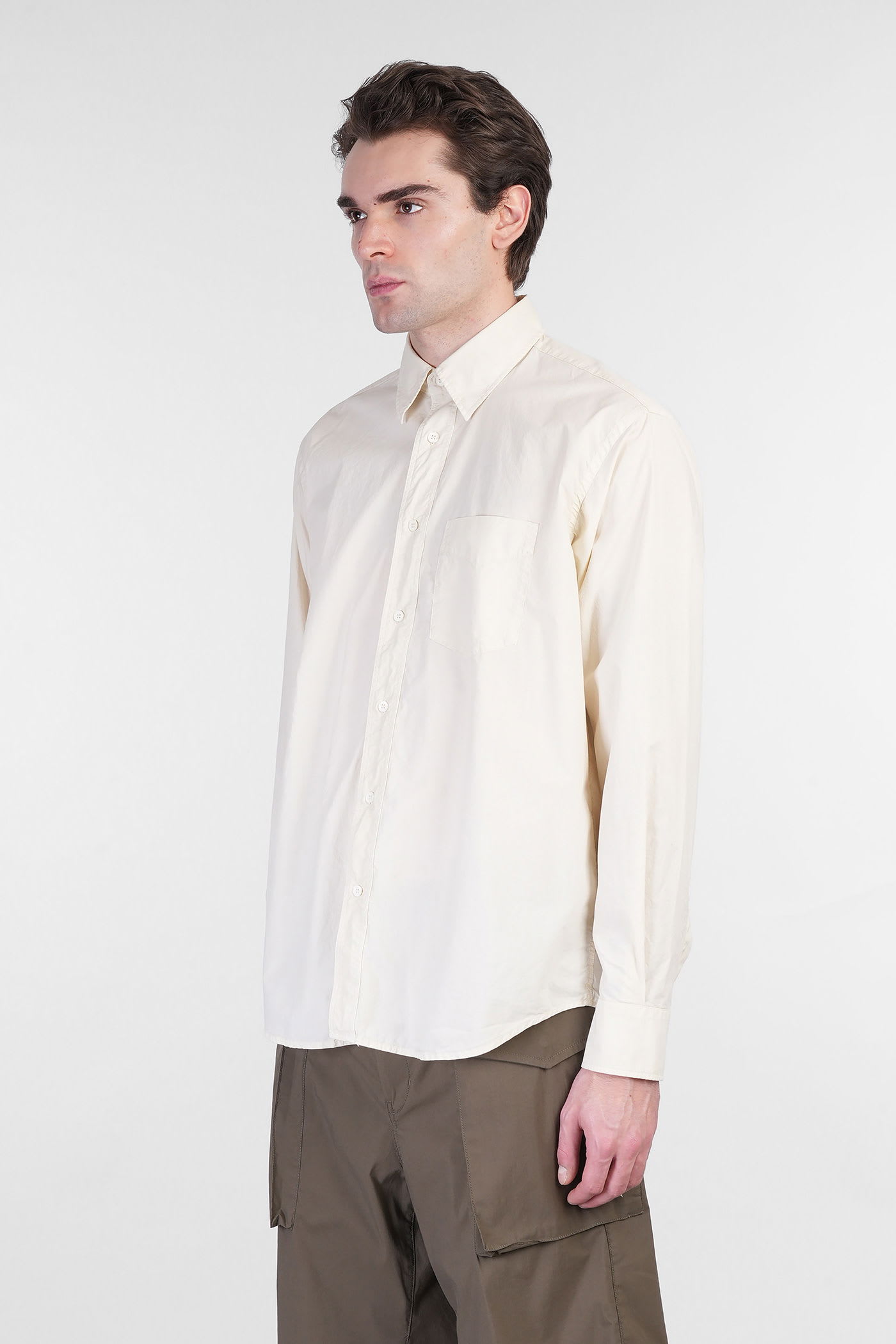 ASPESI FRED SHIRT IN BEIGE COTTON