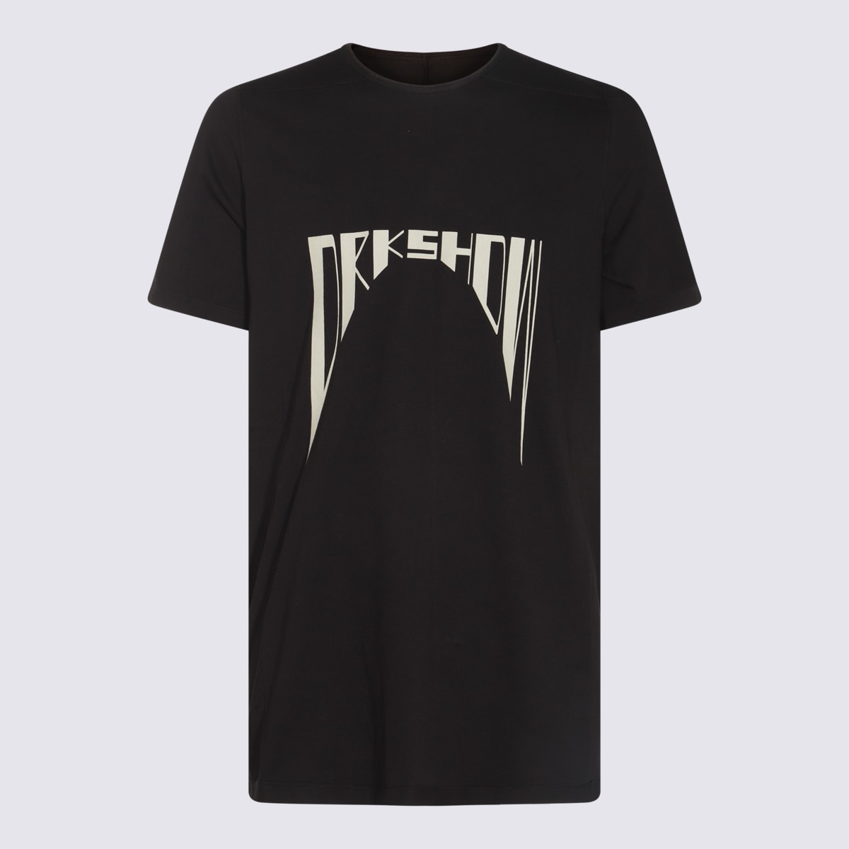 Drkshdw Black Cotton Level T T-shirt In Black