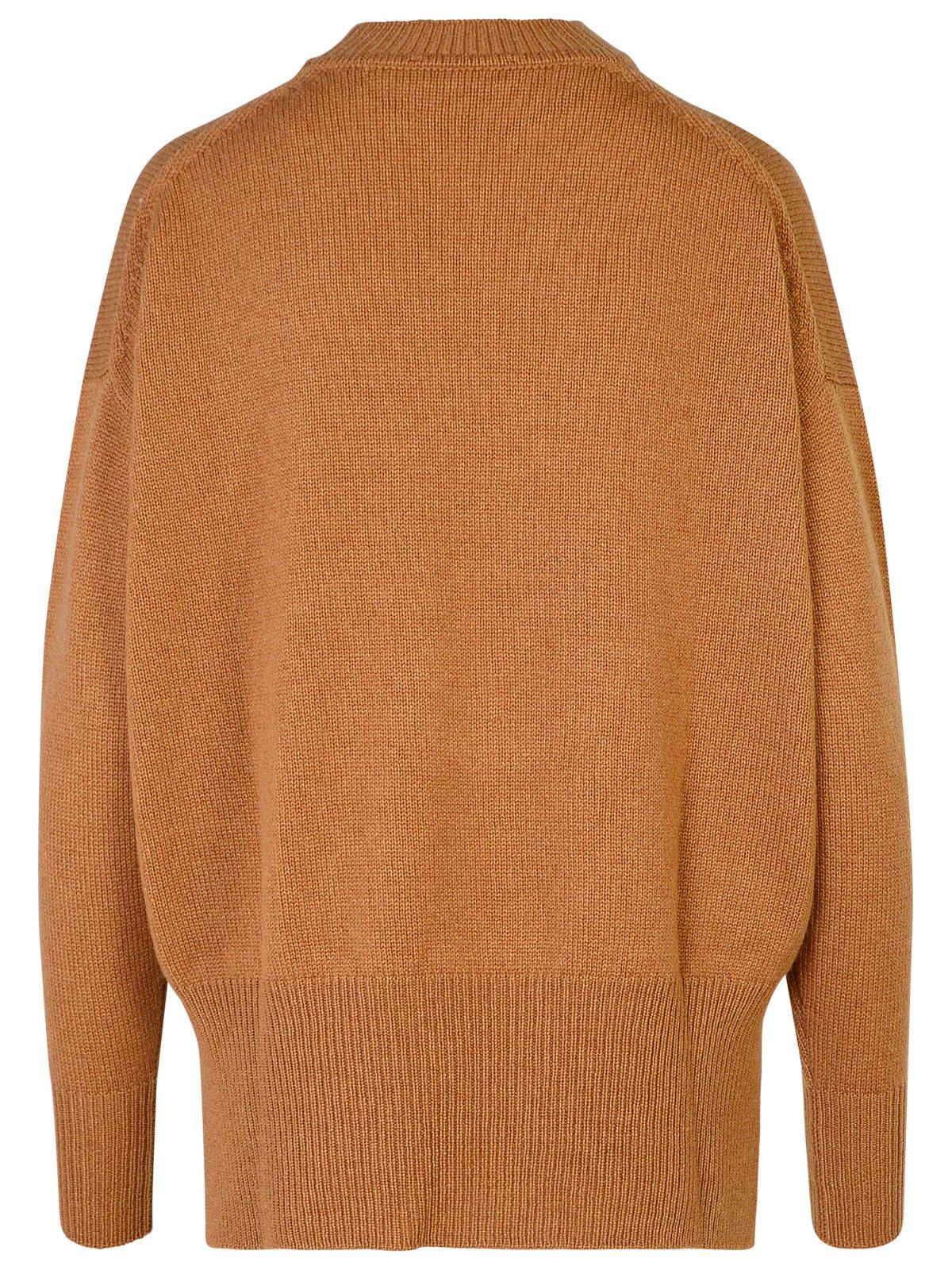 Shop Jil Sander Brown Cashmere Sweater