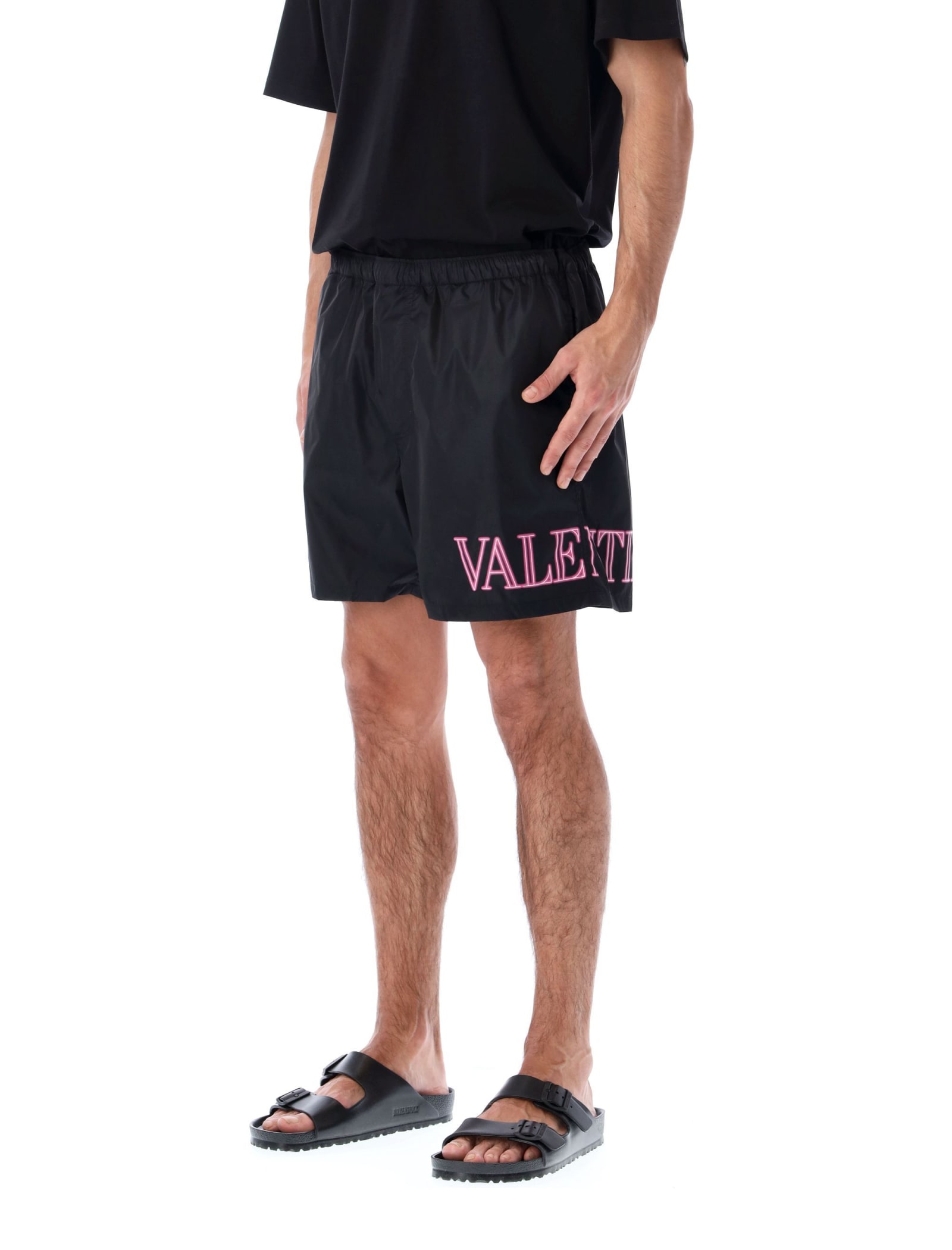 Valentino Neon Logo Swim Short
