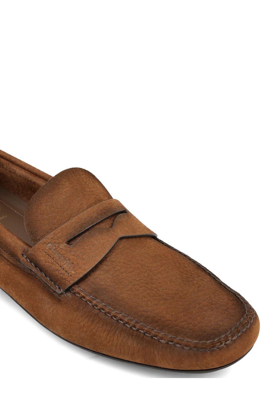 Shop Church's Round-toe Slip-on Loafers In Axo Burnt