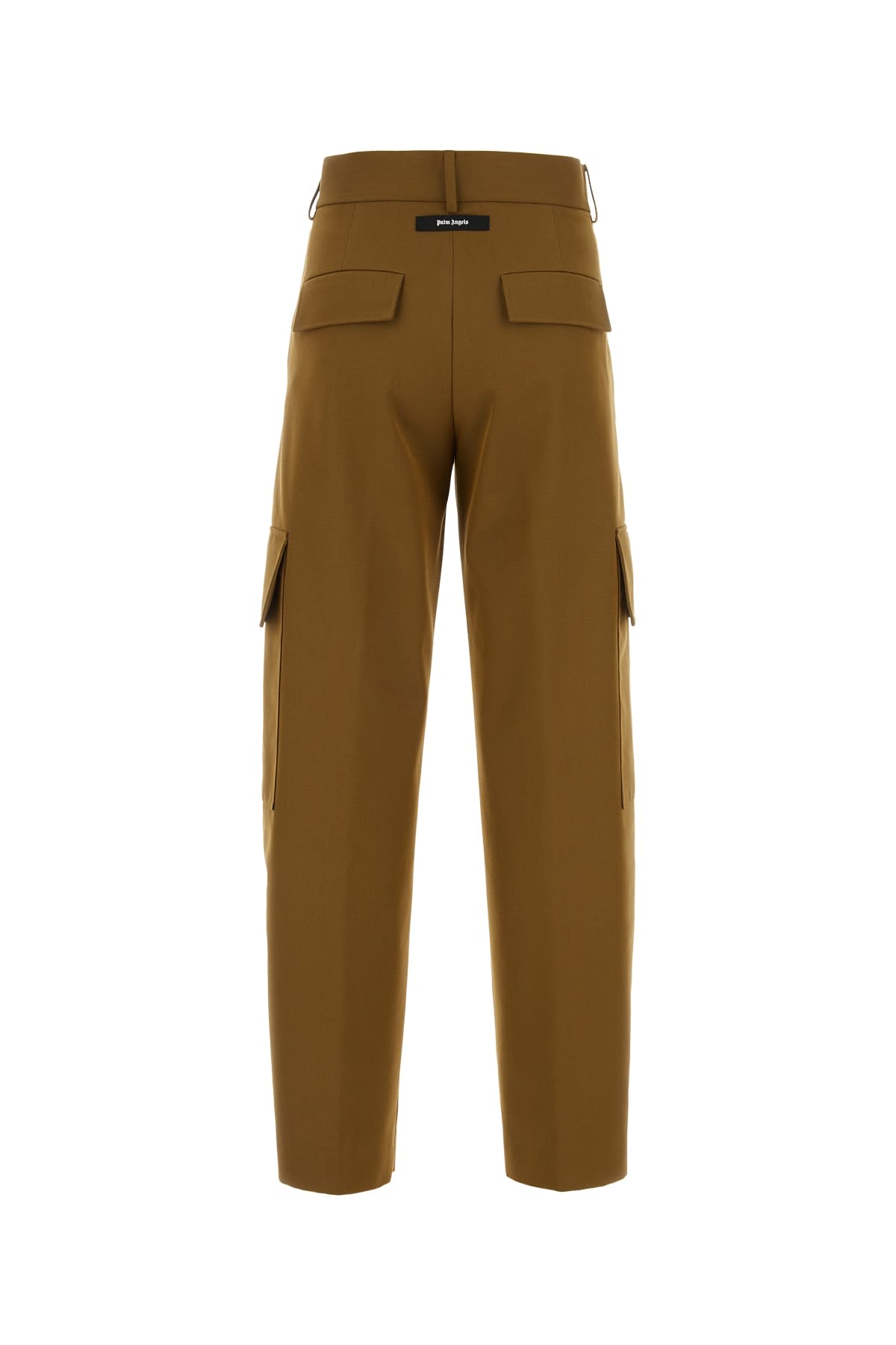 Shop Palm Angels Pantalone In Brownbla