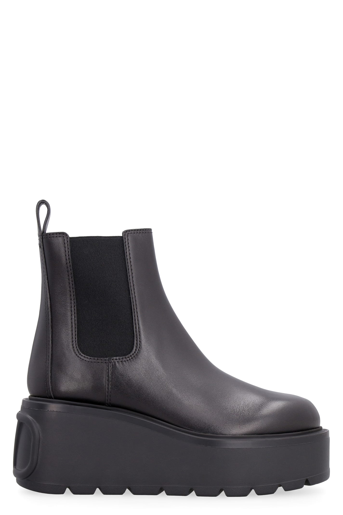 Valentino Garavani - Uniqueform Leather Platform Ankle Boots